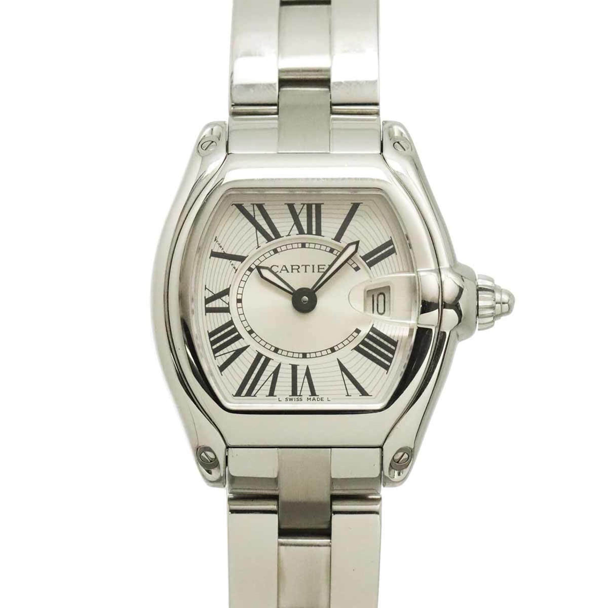 Cartier Roadster SM W62016V3 Silver Dial 33mm Watch