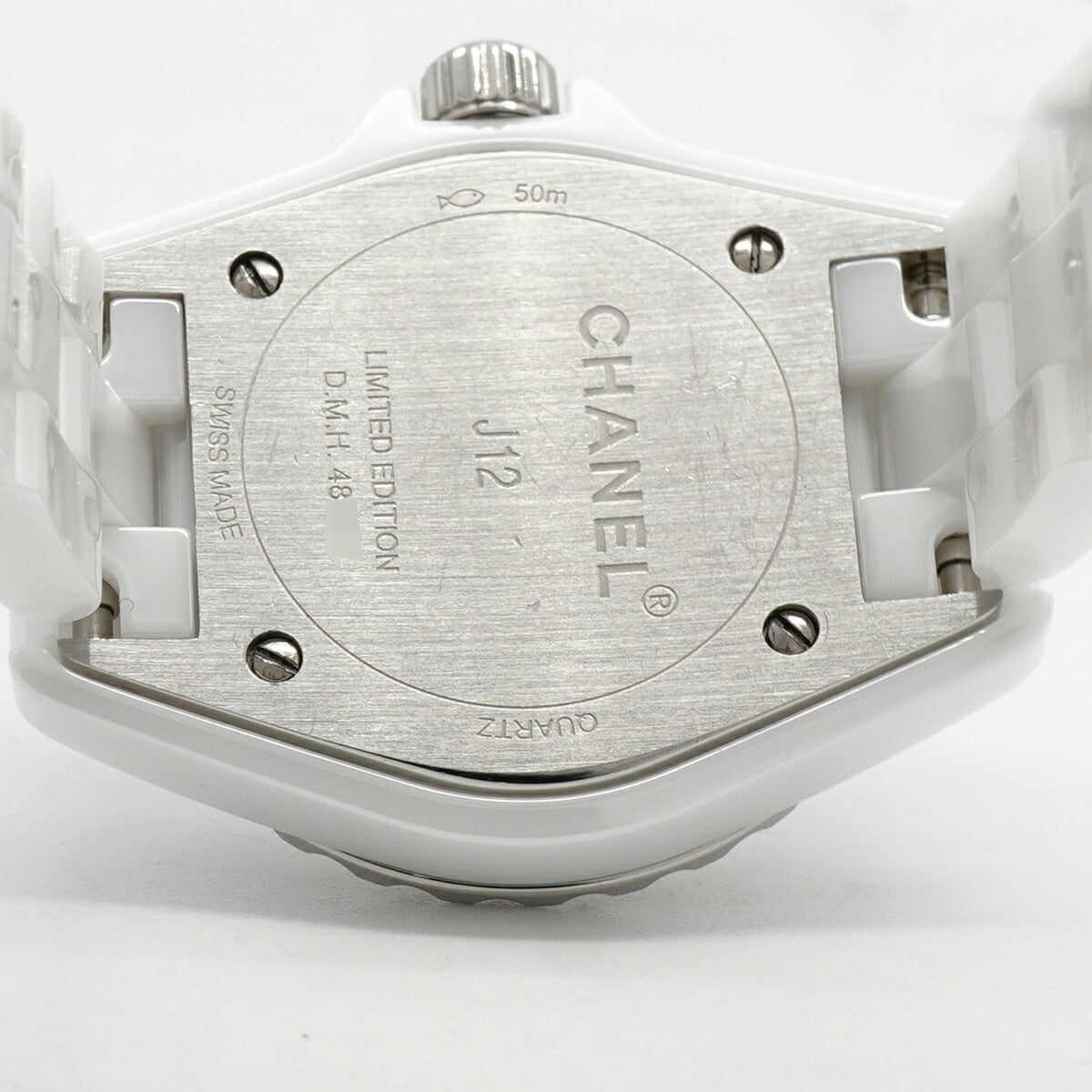 Chanel J12 8P Diamond H4466 White Dial 28mm Watch