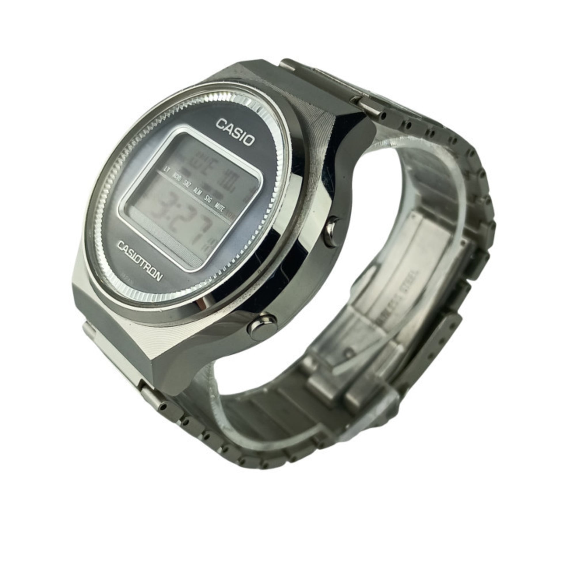 CASIO Casio TRN 50 2AJR Limited Edition Casiotron Reissue Watch, Silver Stainless Steel, Men's Digital Radio-Controlled Solar Watch
