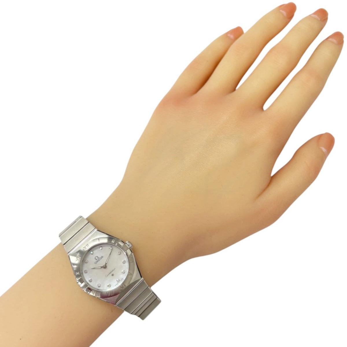 Omega Constellation 131.10.28.60.55.001 Horloge met witte wijzerplaat, 28 mm
