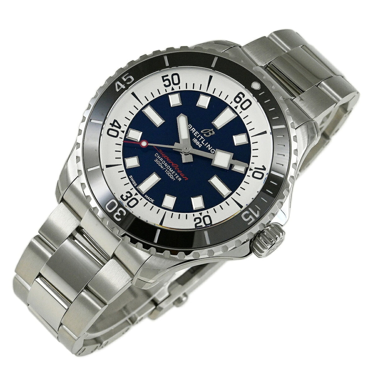 Montre Breitling Superocean A17376211C1A1 (A17376) à cadran bleu, 44 mm
