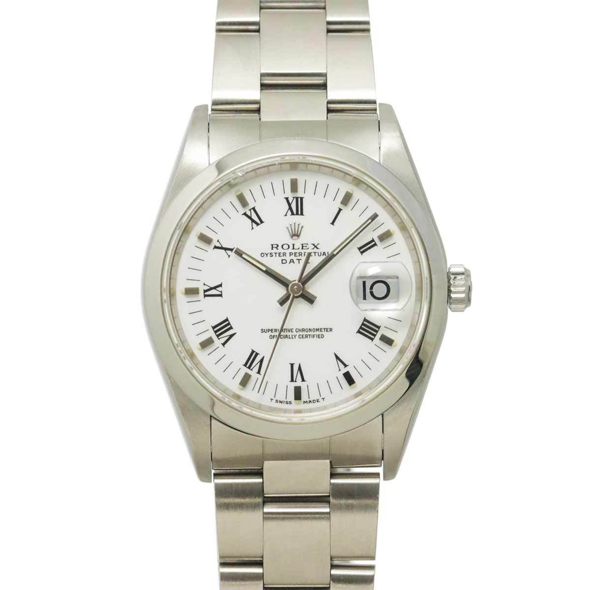 Montre Rolex Oyster Perpetual Date 15200 Blanc cadran de 34 mm