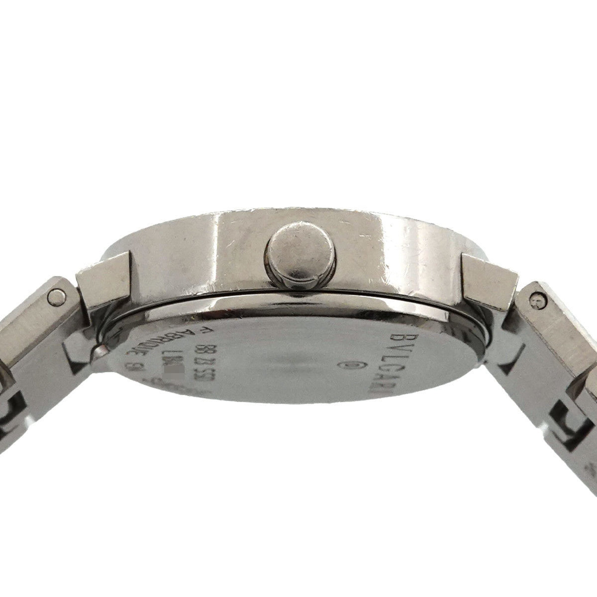 Bvlgari Date BB23SSD horloge met zwarte wijzerplaat, 28 mm
