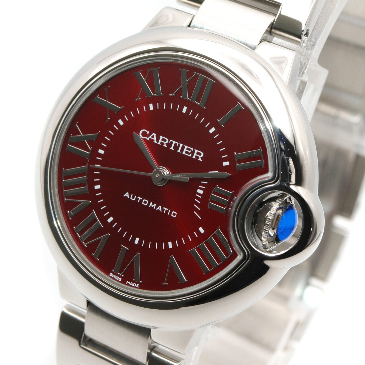 Cartier Ballon Bleu 33mm WSBB0052 Red color Dial 33mm Watch
