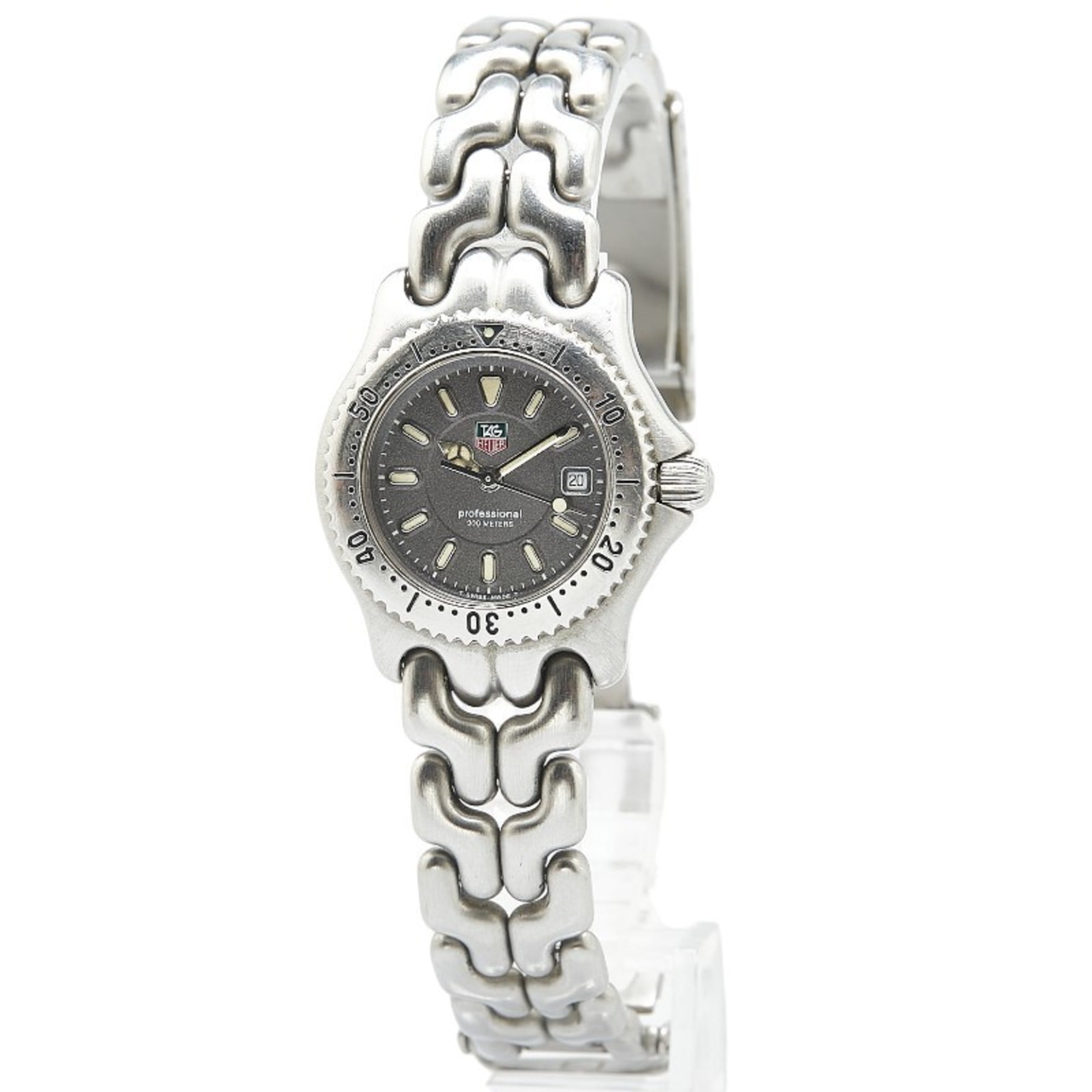 TAG Heuer Cell Watch WG1313-0 Quartz Grey Dial Stainless Steel Ladies