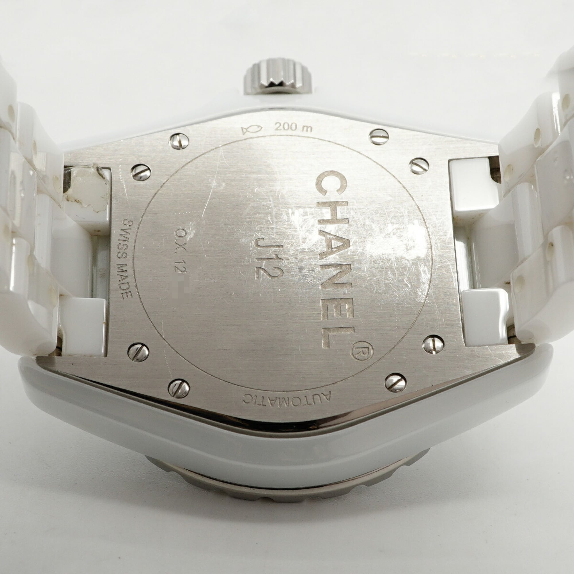Chanel J12 H1629 White Dial Ceramic 39mm Watch