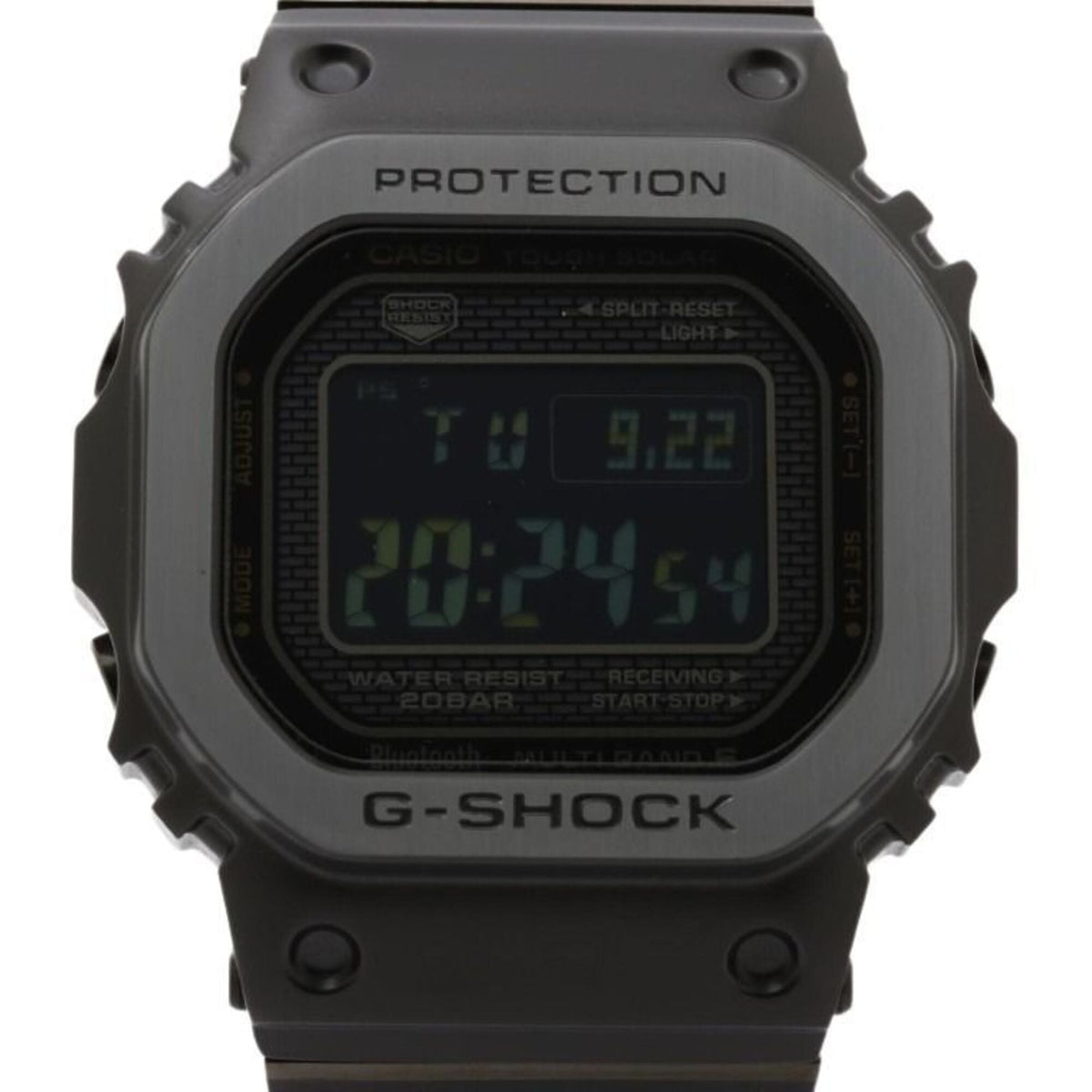 Montre Casio G-SHOCK série FULL METAL 5000, modèle GMW-B5000MB-1JF Noir, cadran de 43 mm