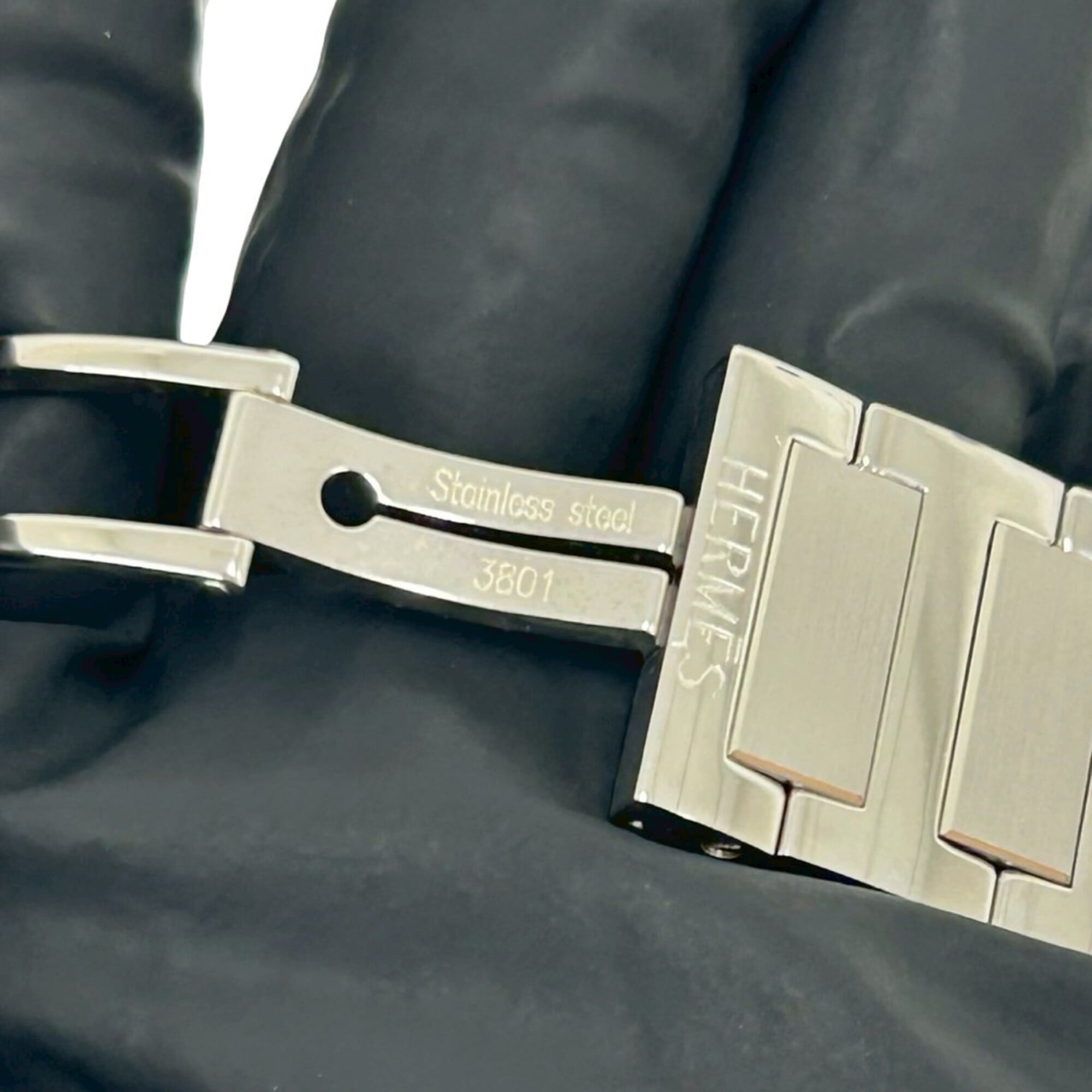 HERMES Tandem Stainless Steel Quartz Wrist Silver 40187