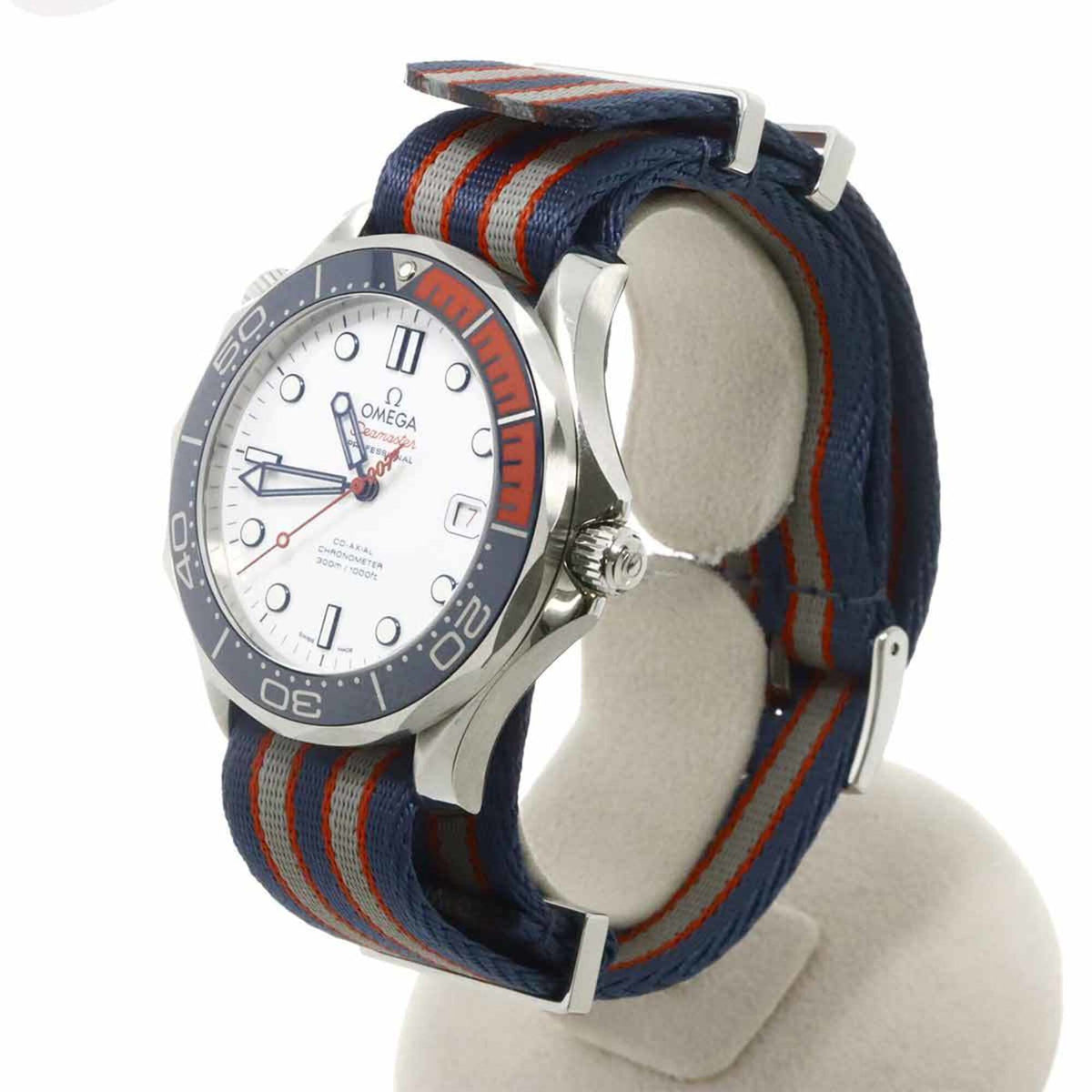 Omega Seamaster Diver 300 Co-Axial Commander 212.32.41.20.04.001 White Dial 41mm Watch