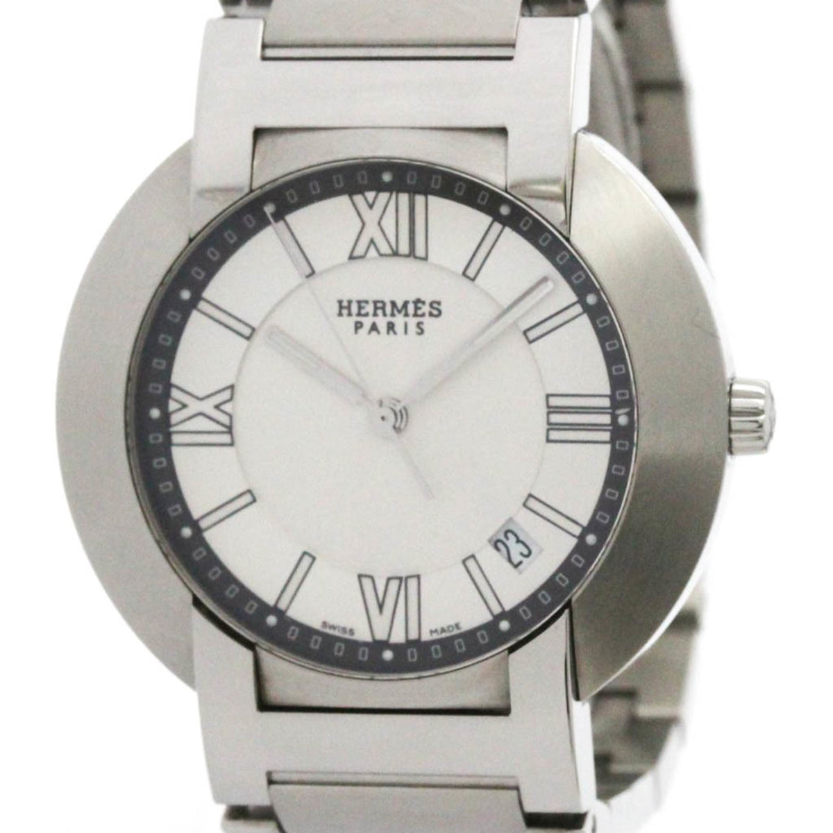 Hermes Nomade NO1.810 Silber Zifferblatt 39mm Uhr