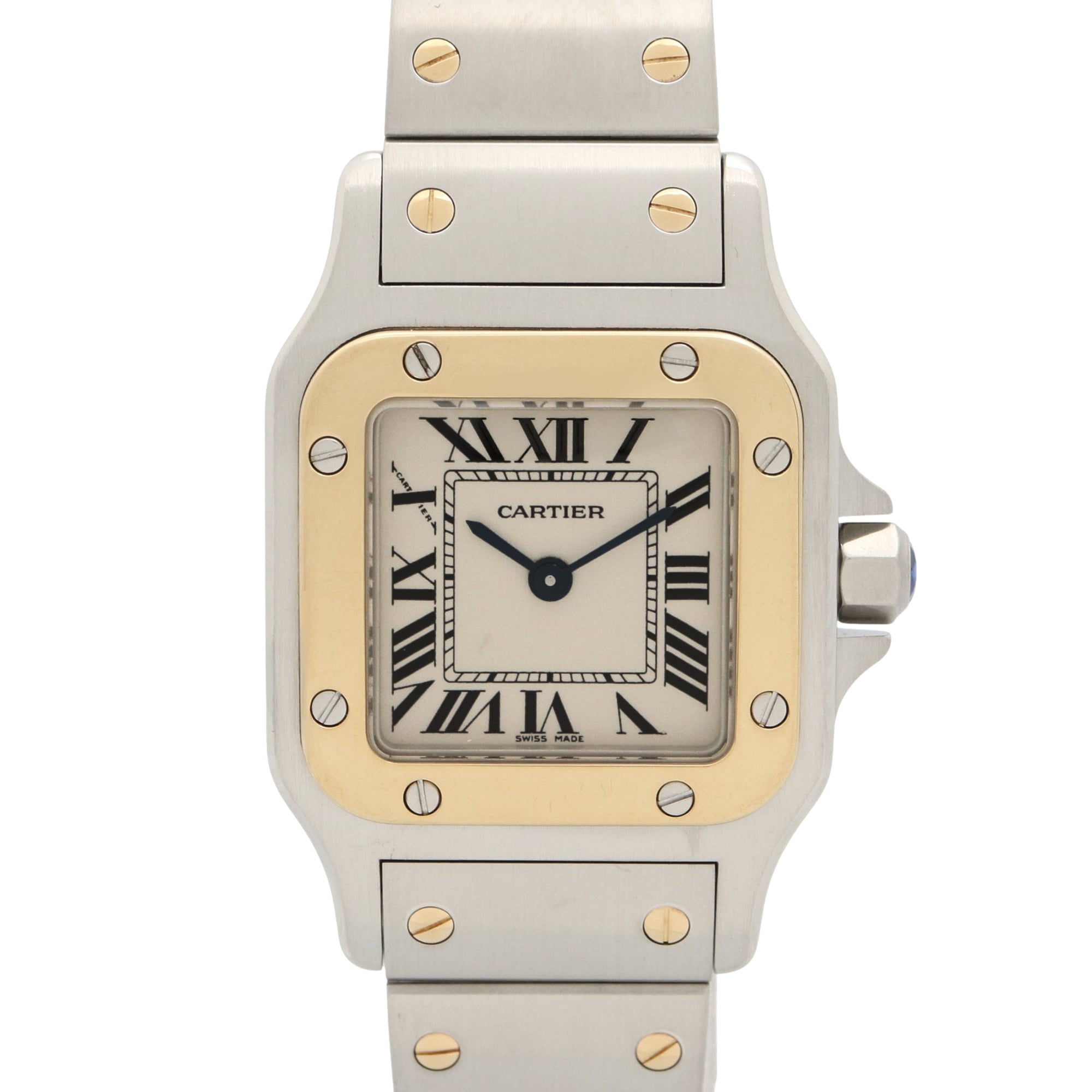 Cartier Santos Galbee SM W20012C4 Silver Dial 23mm Watch