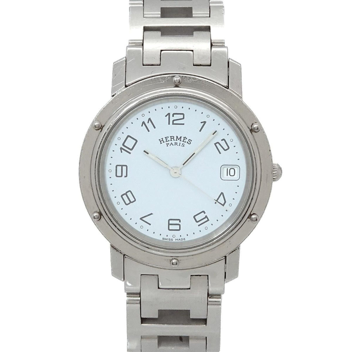 Hermes Clipper CL6 710 Weiß Zifferblatt 36 mm Uhr