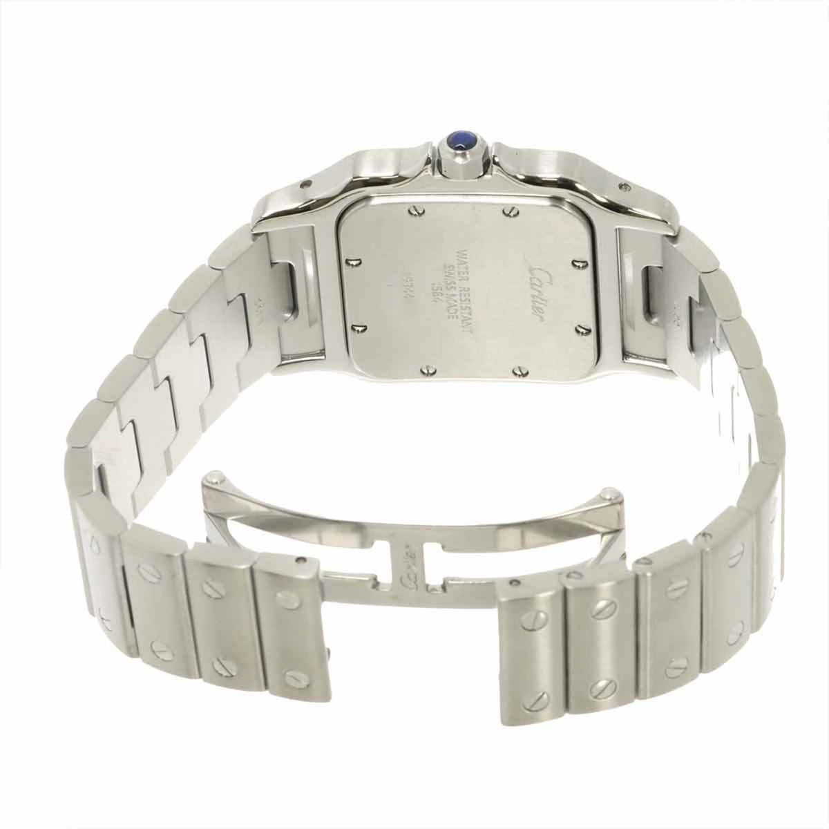 Cartier Santos Galbee LM W20018D6 horloge met ivoorkleurige wijzerplaat, 29 mm