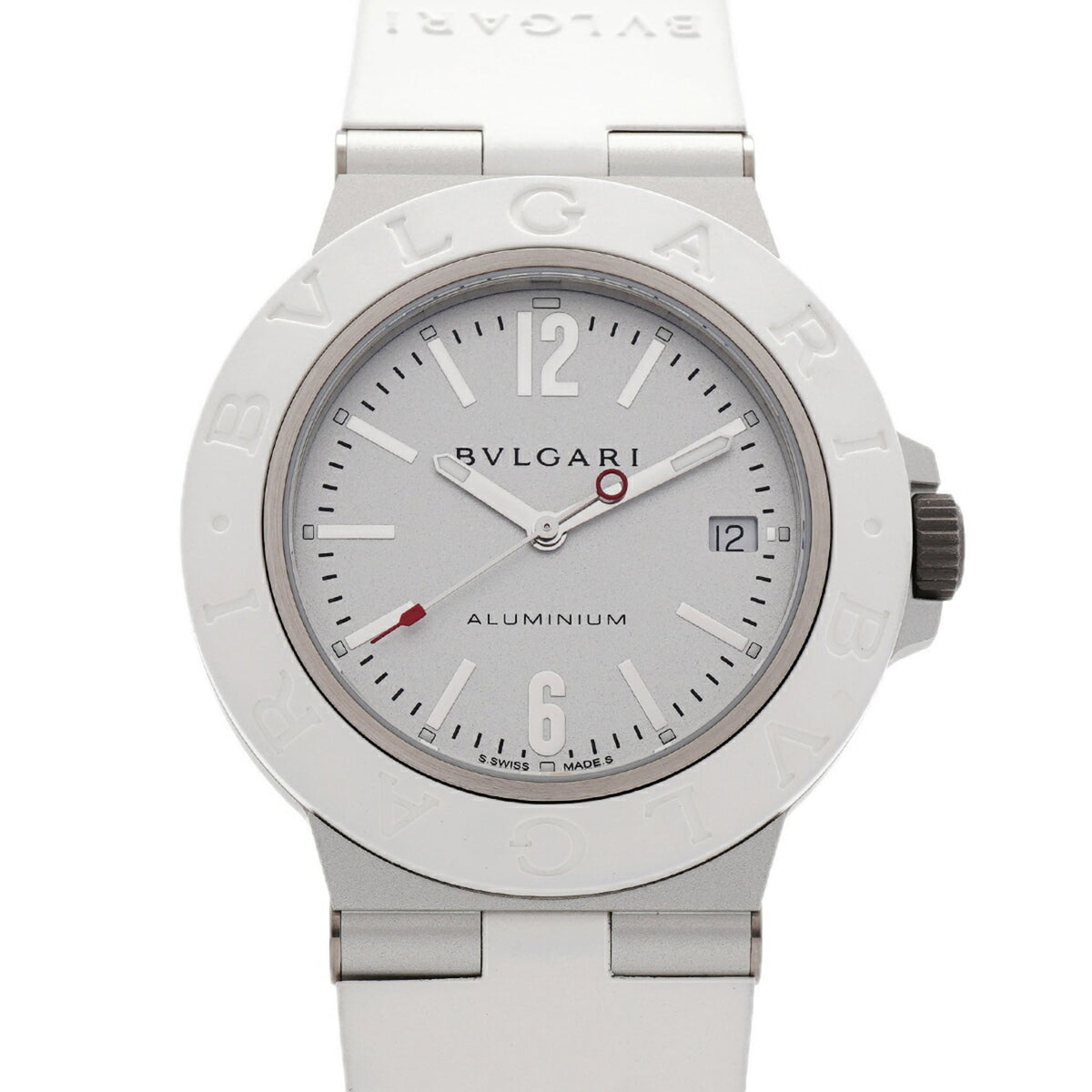 Bvlgari Aluminium BB40AT met zilveren wijzerplaat 40mm Horloge