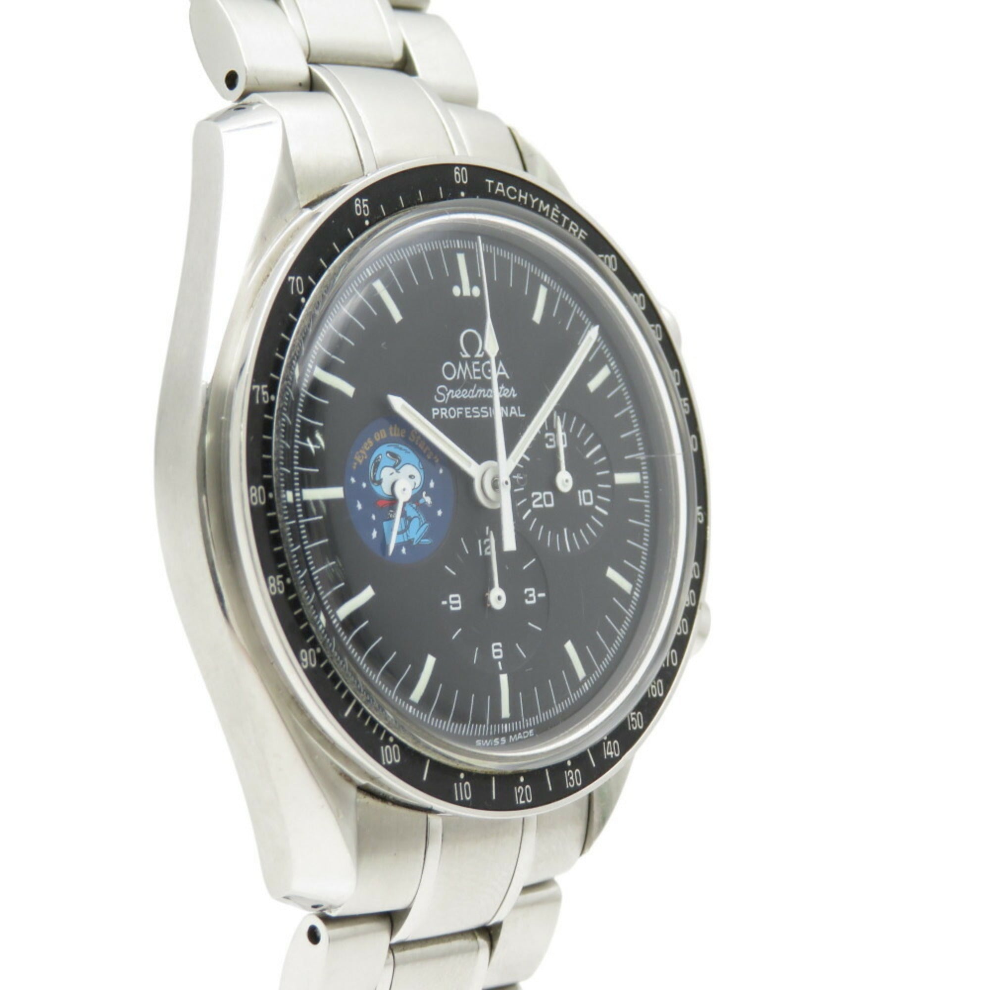 OMEGA Speedmaster Snoopy Award, weltweit auf 5.441 Exemplare limitiert, Uhr mit HandaufzugSchwarz Zifferblatt, 1144-12OMEGA, Herrenuhr