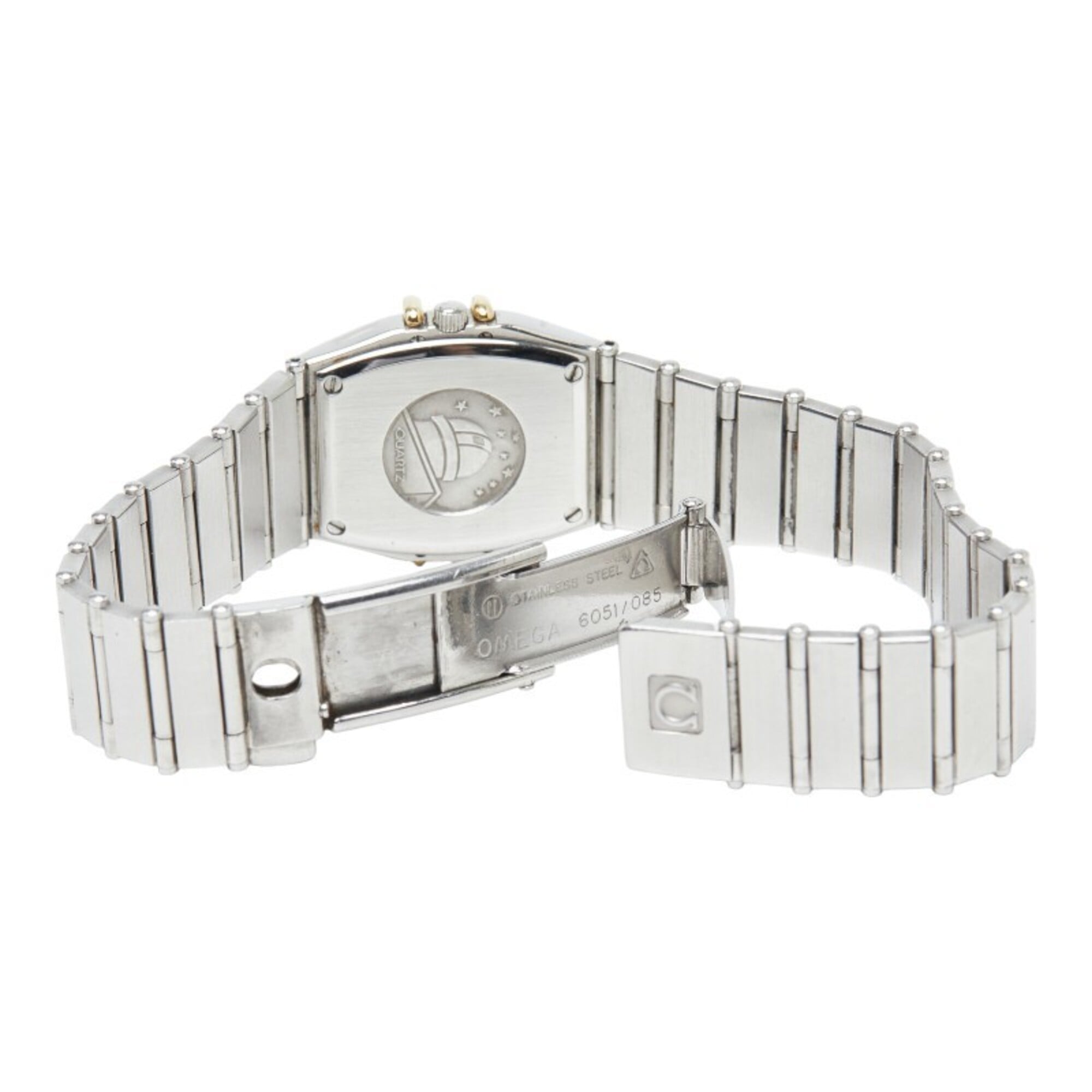 Omega Constellation Half Bar 2-Hand Watch 795.0877 Quartz Gold Dial Stainless Steel Ladies OMEGA