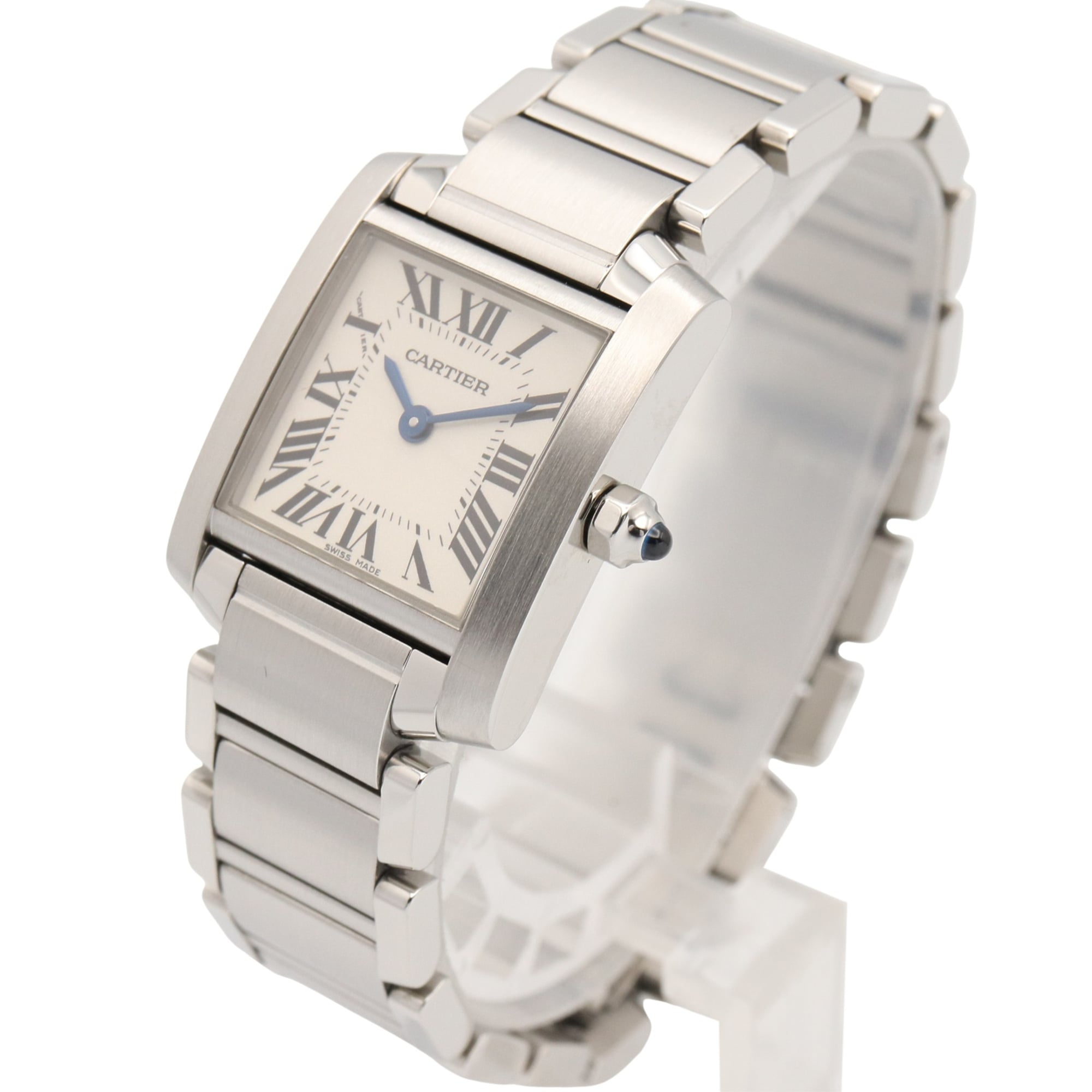 Cartier Tank Française SM W51008Q3 Silver Dial 20mm Watch