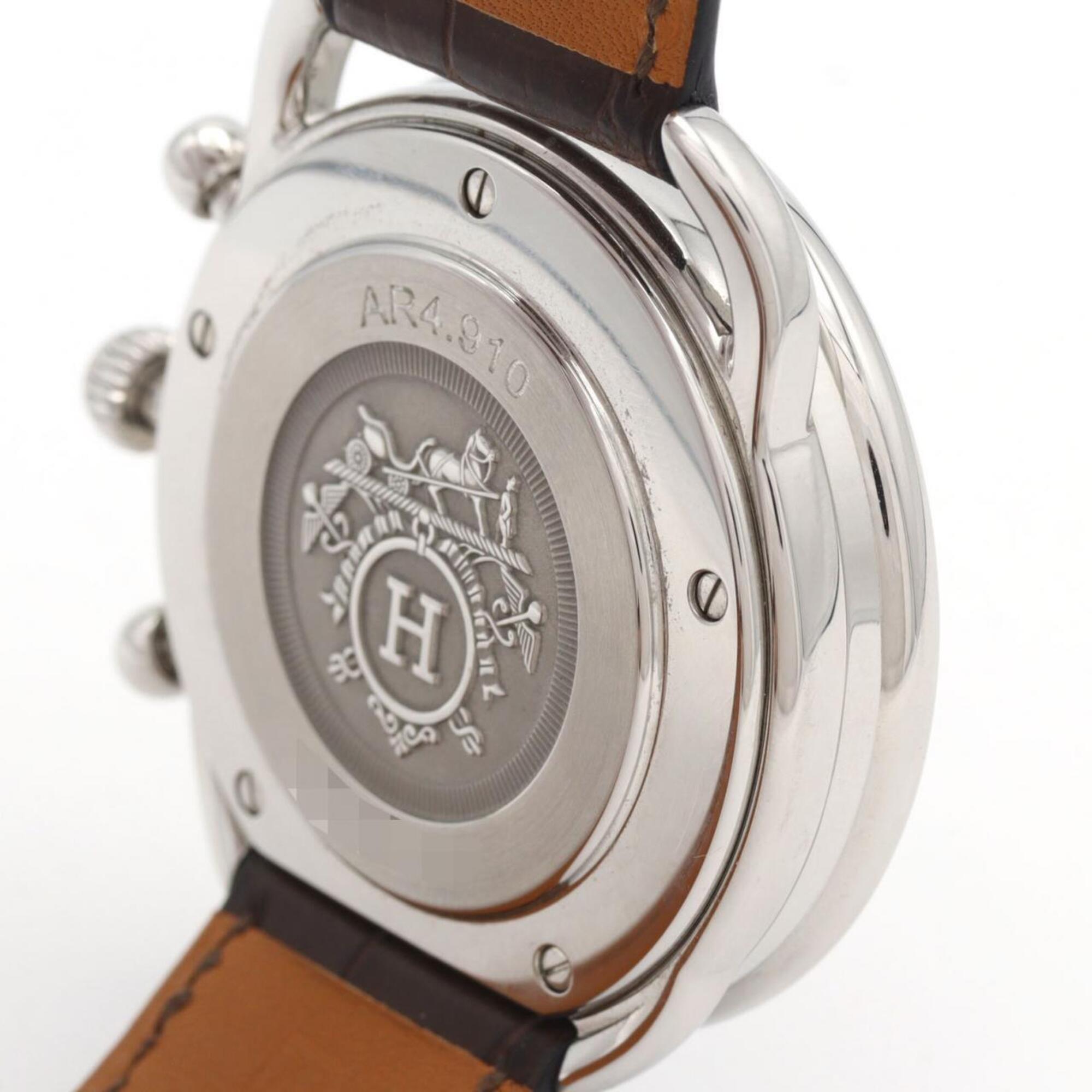 Hermes Arceau Chrono AR4.910 Brown Dial 43mm Watch