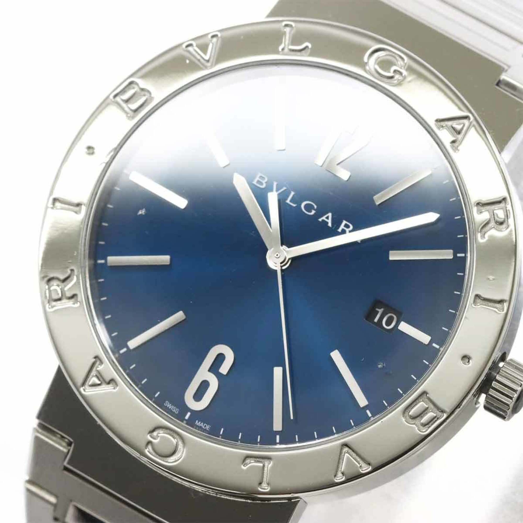 BVLGARI BB41S Date Blue Automatic Self-