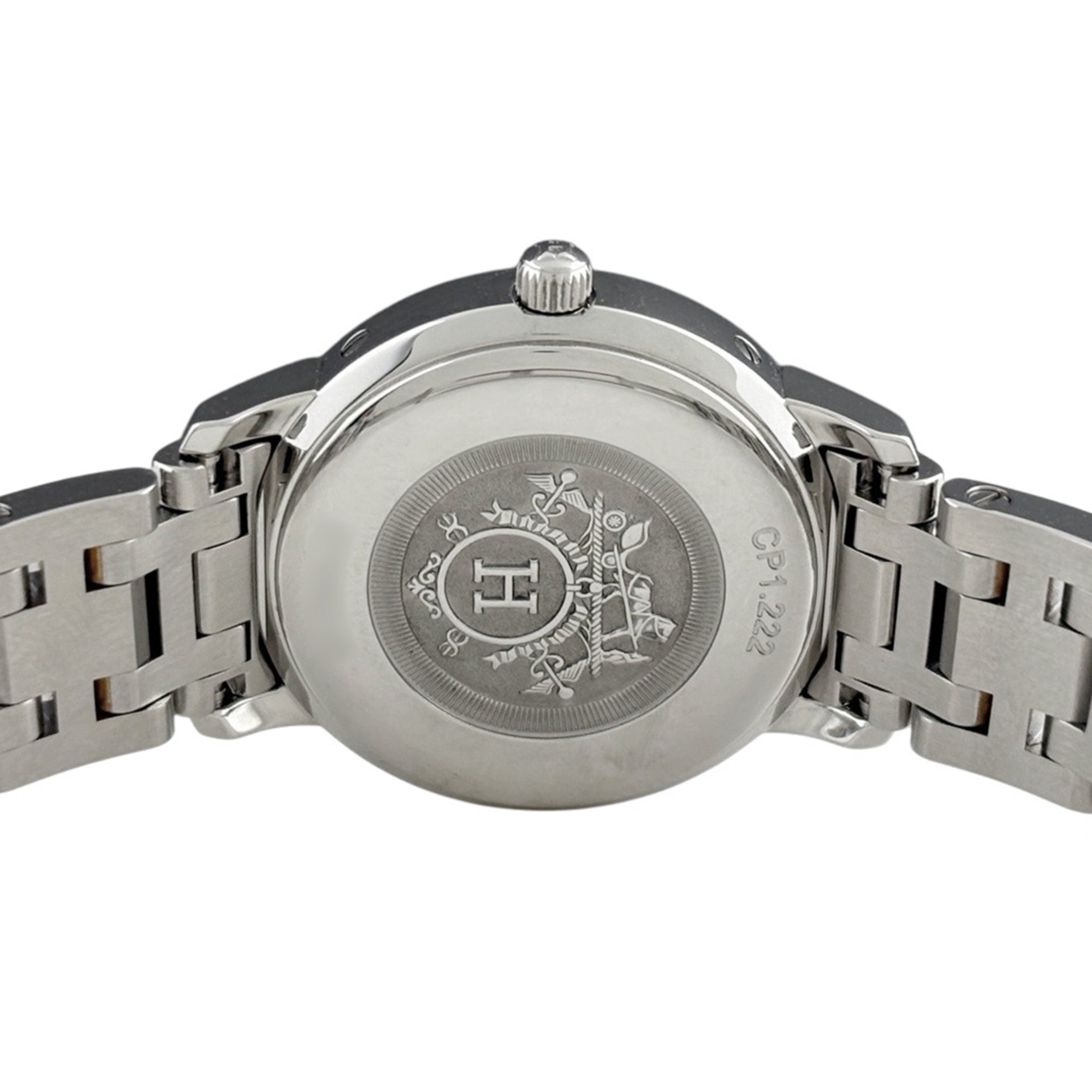 Hermes Clipper Nacre CP1.222 roze wijzerplaat van schelp, 25 mm horloge