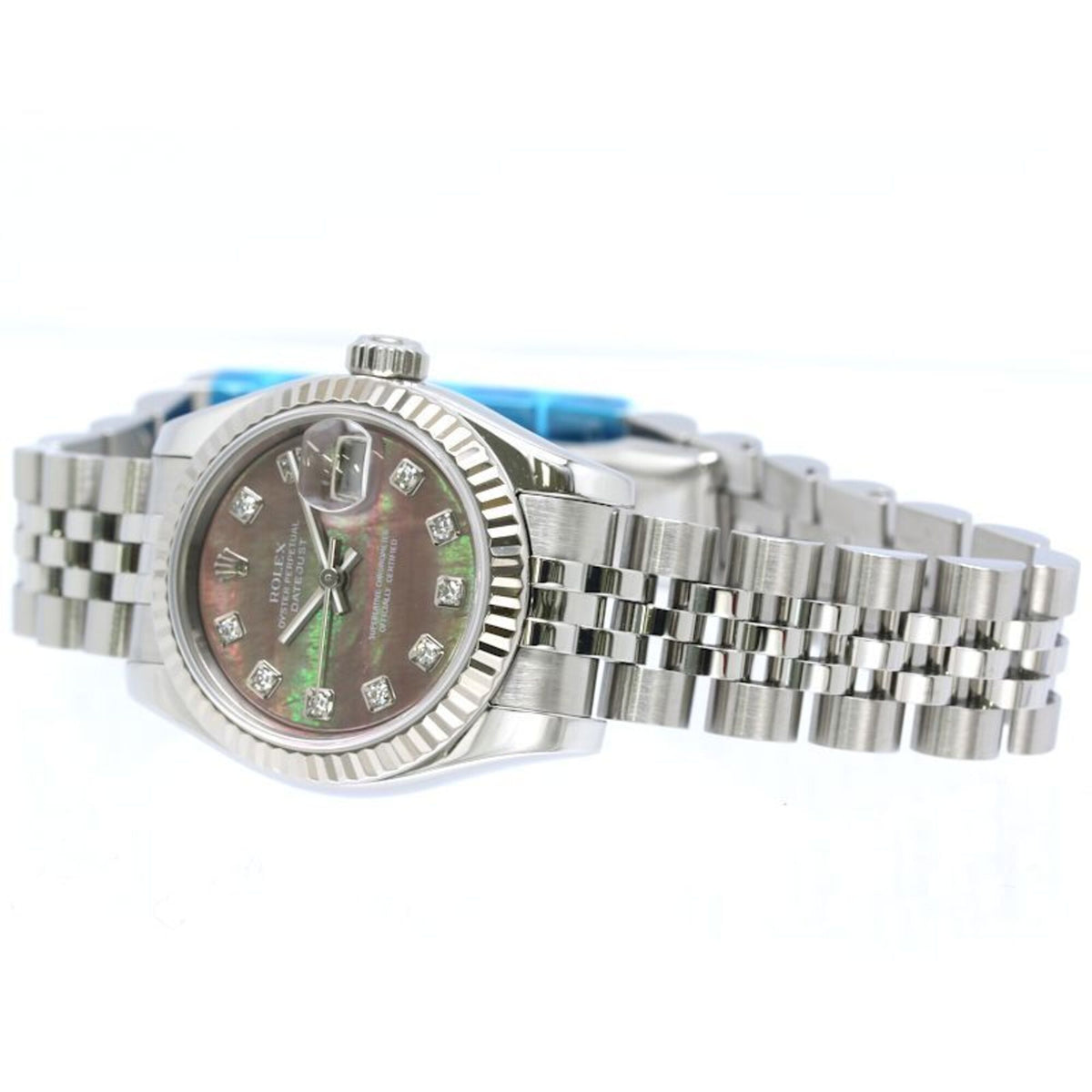 Rolex Datejust 10P Diamond 179174NG Black shell Dial 26mm Watch