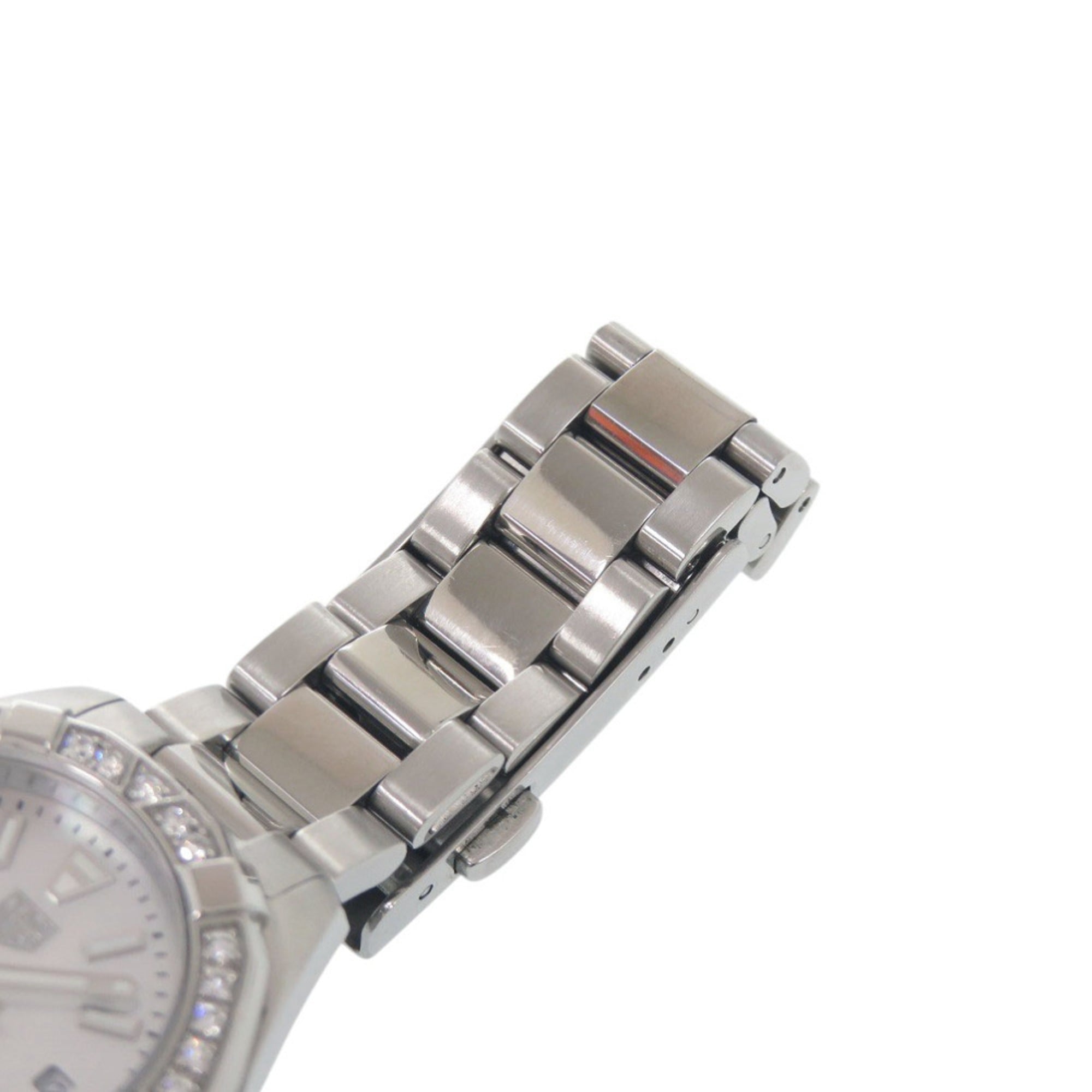 TAG Heuer Aquaracer met diamanten lunette WBD1413.BA0741 Roestvrij staal Witte wijzerplaat Kwartshorloge 0235 HEUER