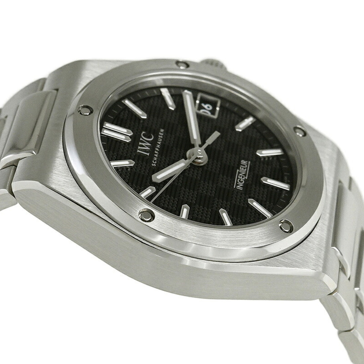 IWC Ingenieur IW324906 horloge met zwarte wijzerplaat, 35 mm