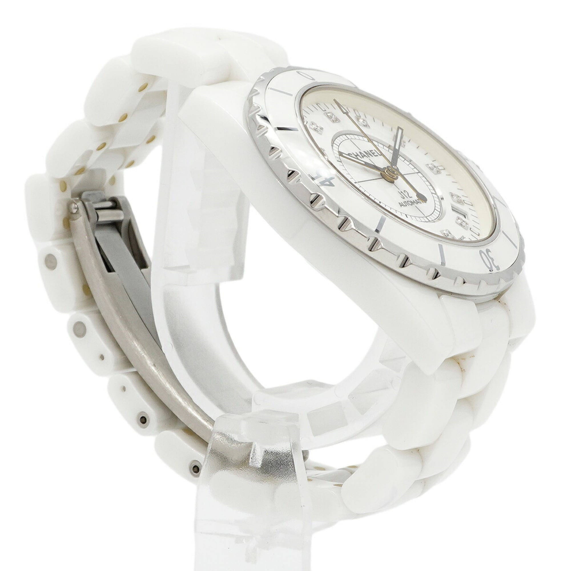 Chanel J12 H1629 Herrenuhr Weiß Zifferblatt