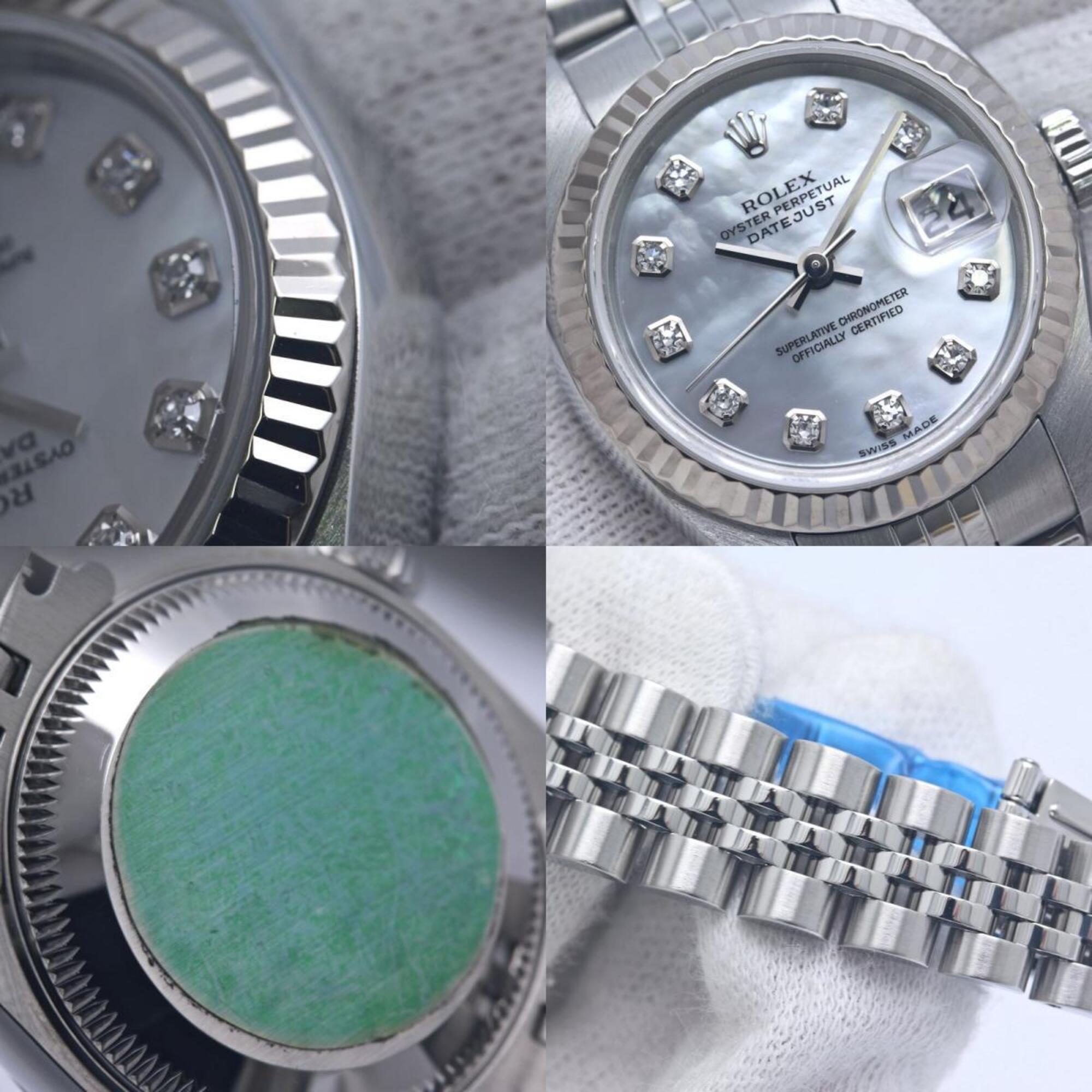 ROLEX Datejust 10P Diamond 79174NG Damenuhr aus 18 Karat Weißgold und Edelstahl 40365