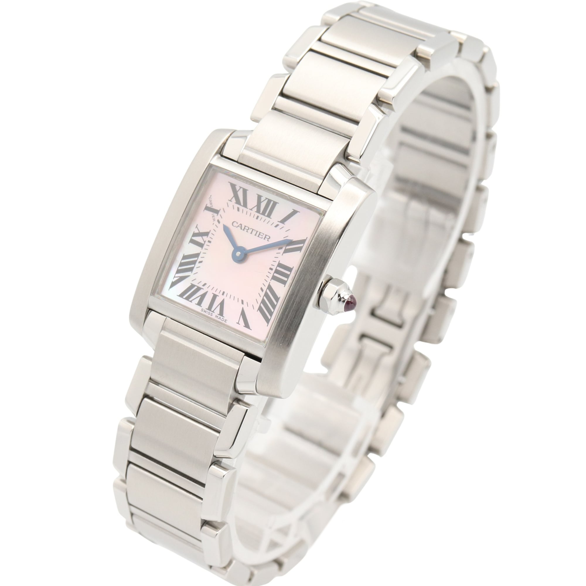 Cartier Tank Française SM W51028Q3 Pink Dial 20mm Watch