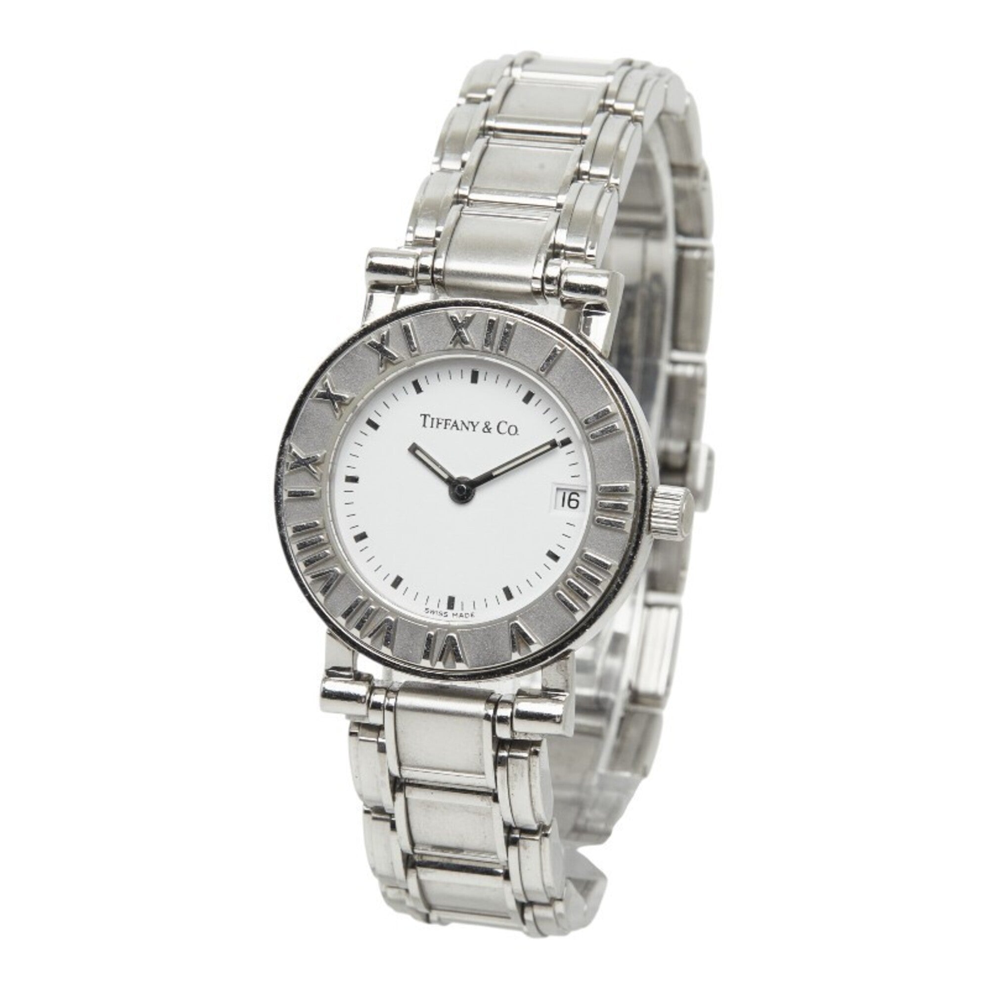 Tiffany Atlas GZl1iylc White Dial 24mm Watch