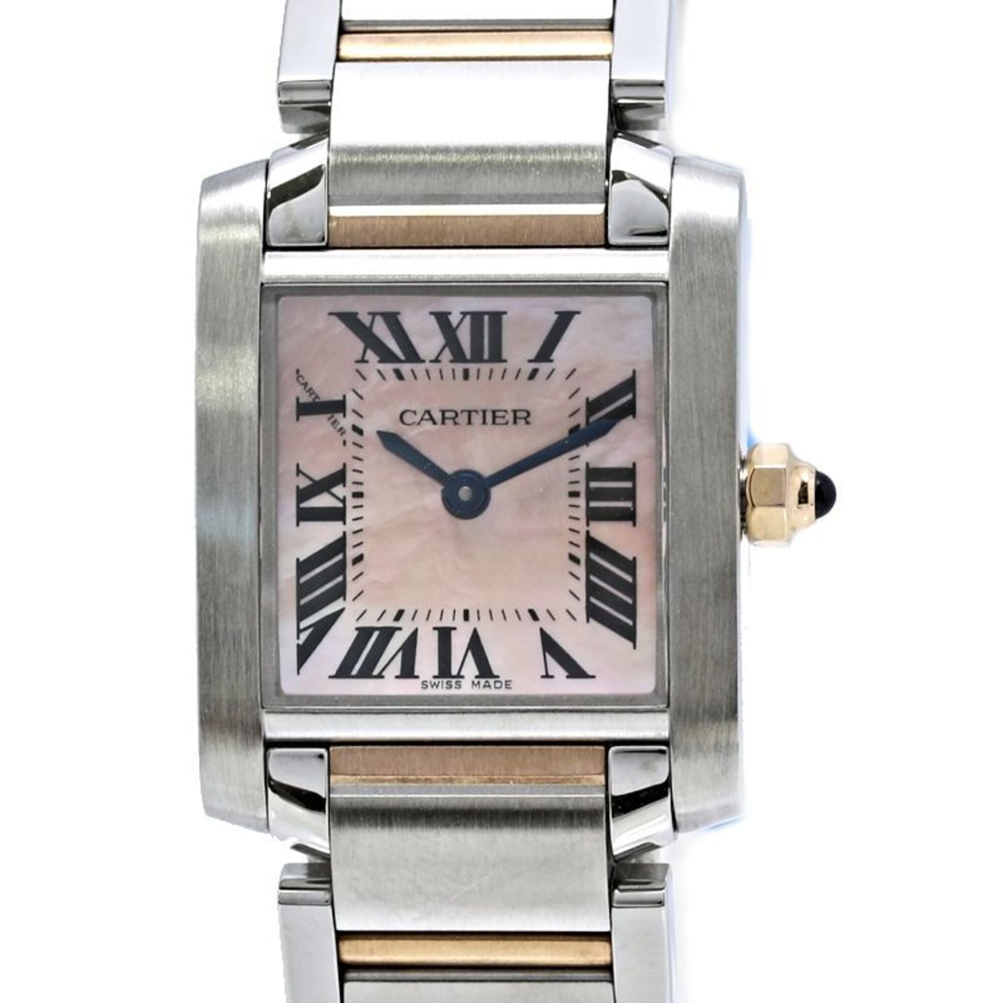 CARTIER Tank FranÃ§aise SM W51027Q4 Wo SSx18KPG 40559
