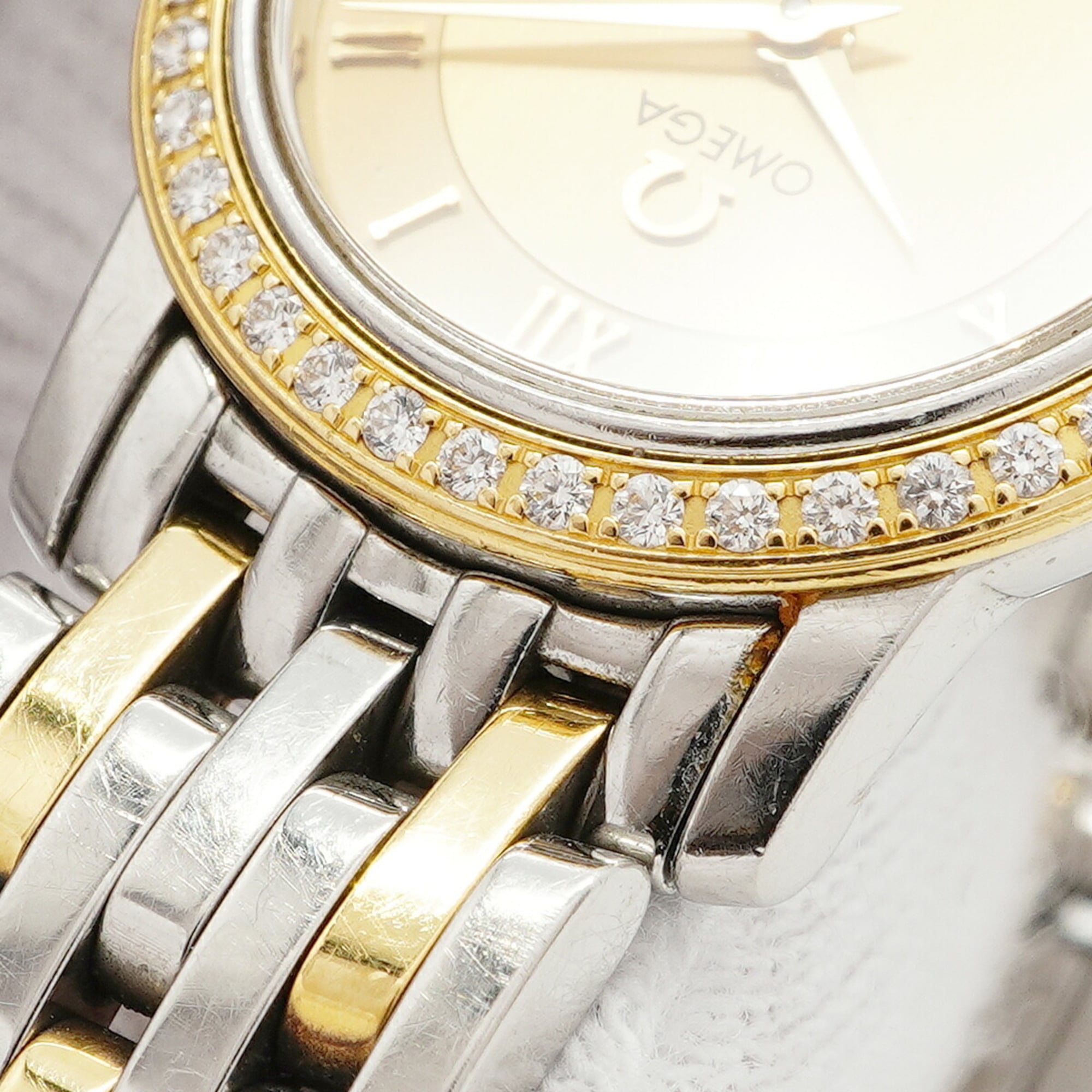Omega De Ville Prestige 413.25.22.60.08.001 Gold Dial 22mm Watch