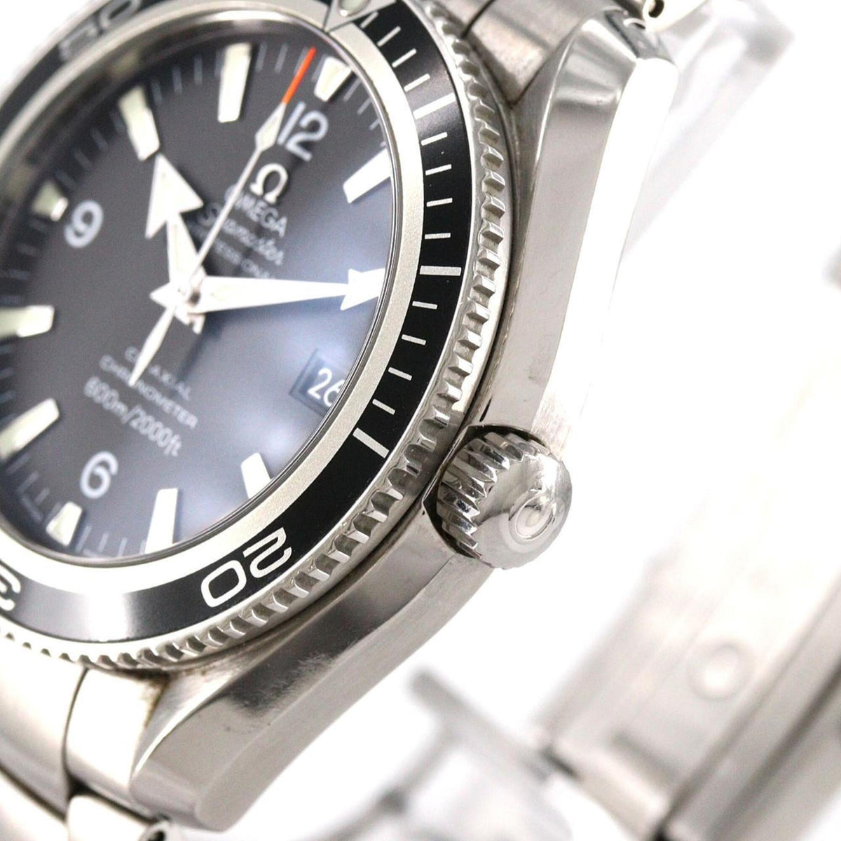 Omega Seamaster Planet Ocean 2201.5 horloge met zwarte wijzerplaat, 42 mm