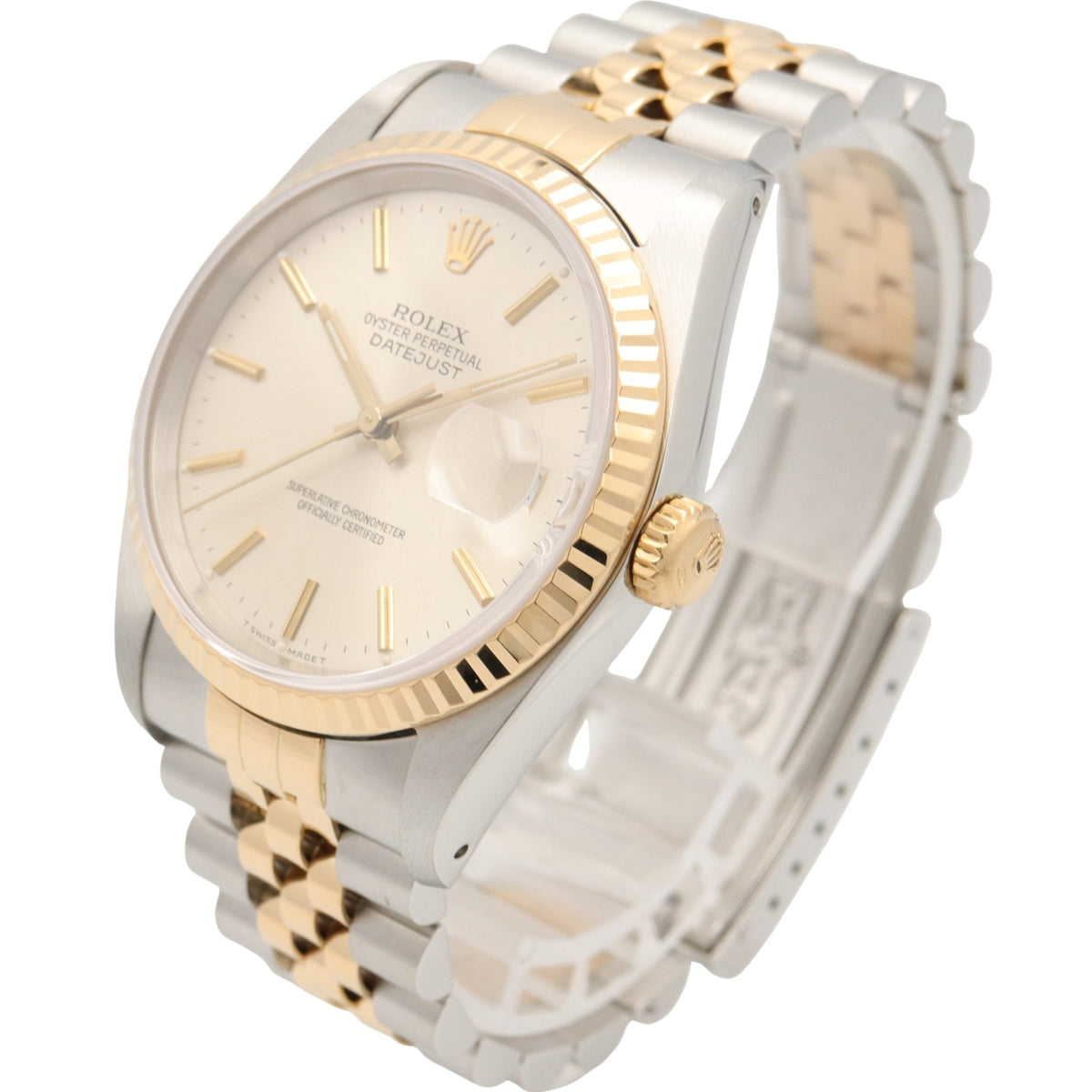 Rolex Datejust L-series 16233 Silver Dial 36mm Watch