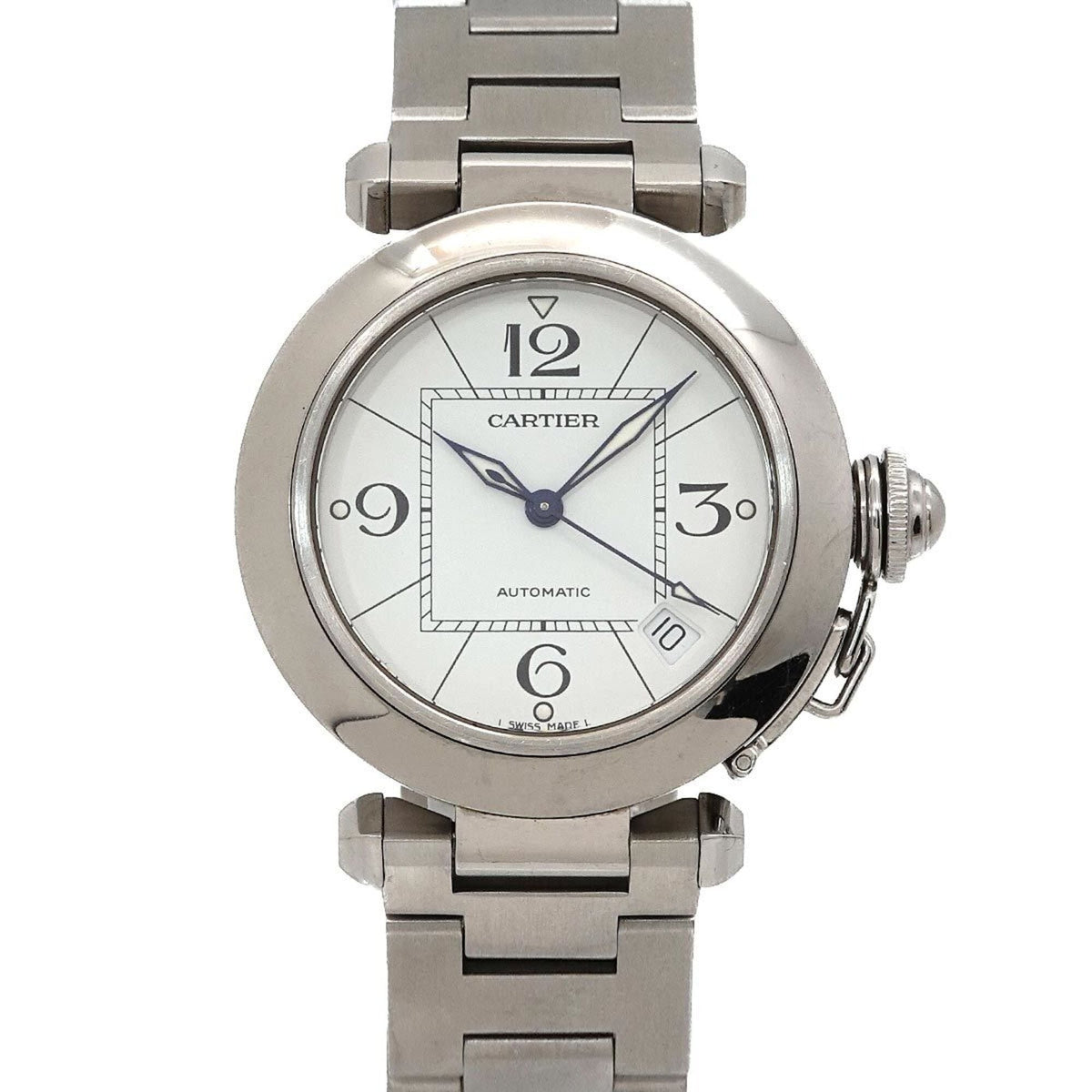 Cartier Pasha C W31074M7 White Dial 35mm Watch