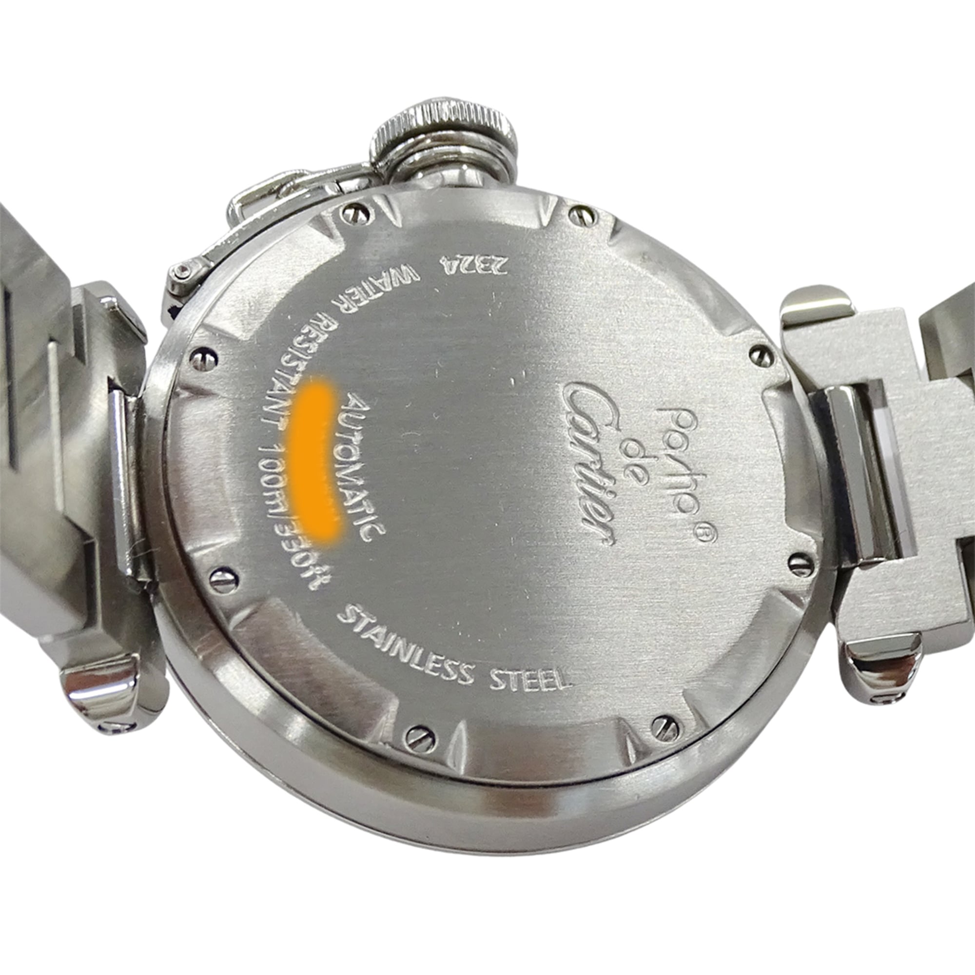 Cartier Pasha C Date Automatic for Boys Stainless Steel (SS) W31074M7 Silver & White