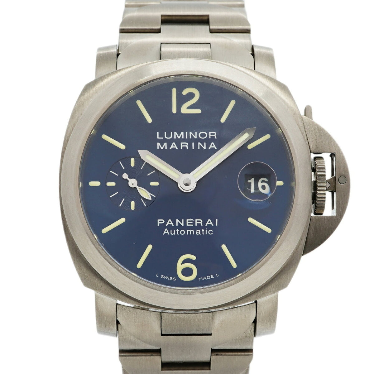 Panerai Officine Panerai Luminor Marina Date PAM00283 Blue Dial 39mm Watch