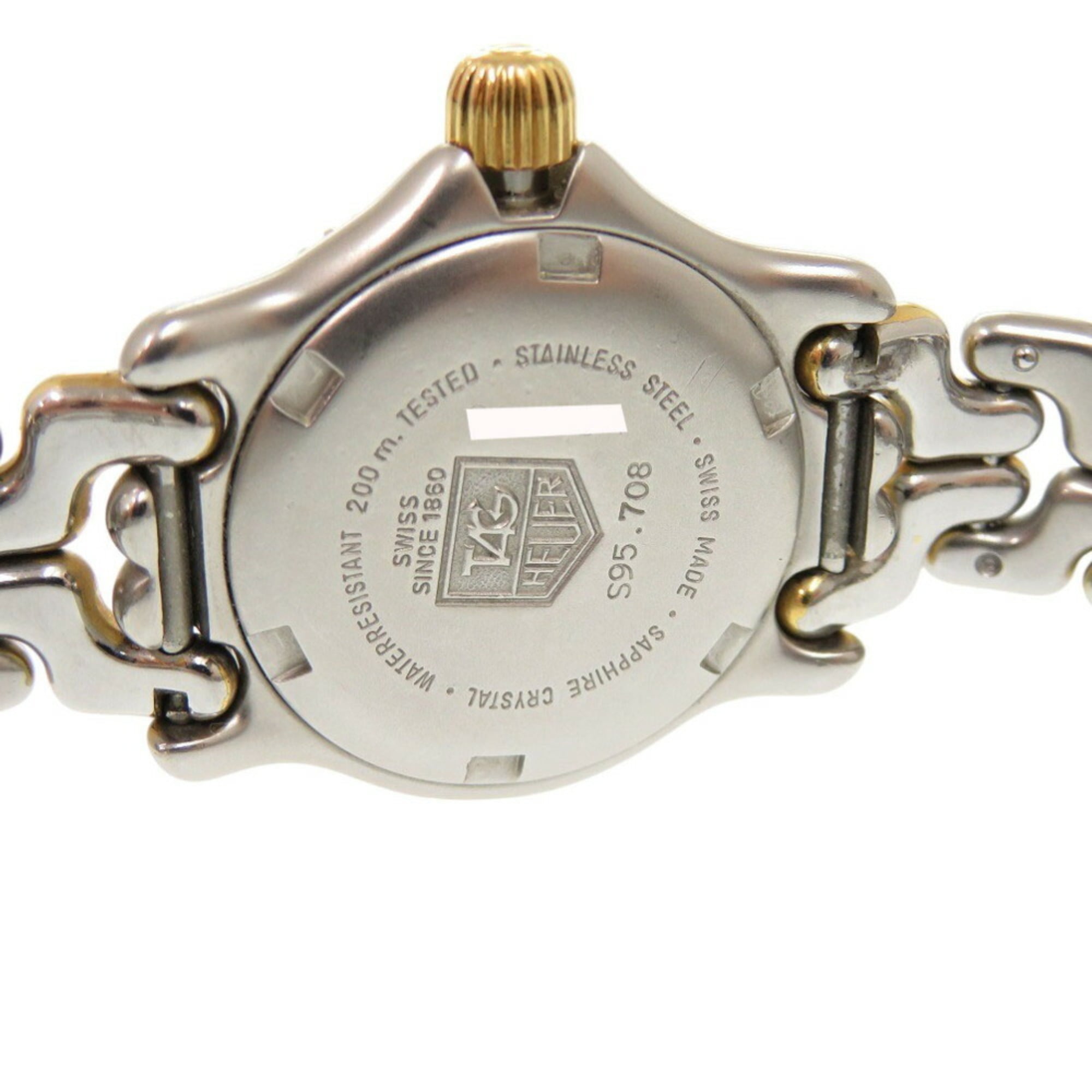 TAG Heuer Cell Series S95.708 SS Ivory Quartz Watch Silver Gold 0395TA