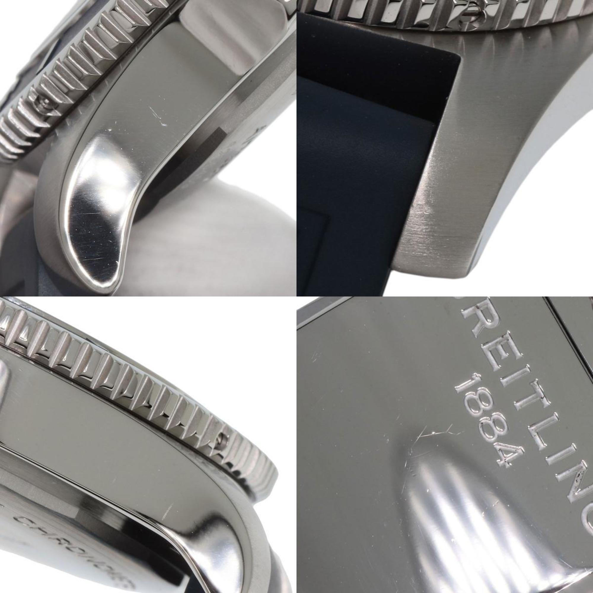 Breitling A17367 Superocean 44 horloge, roestvrij staal en rubber, herenmodel