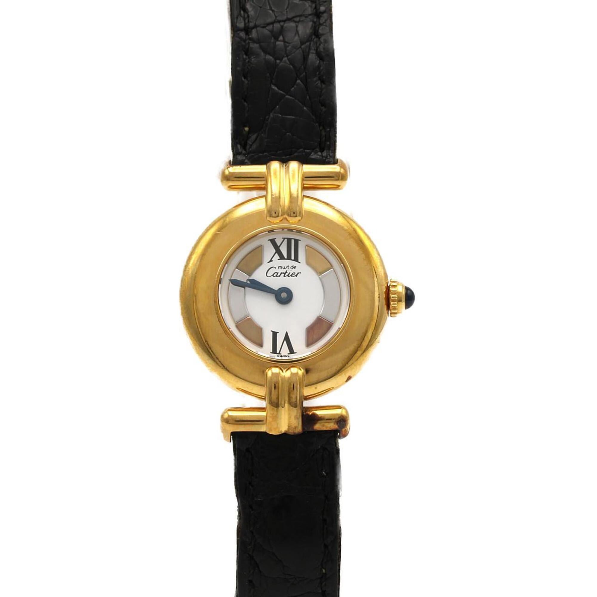 Cartier Must W1006654 Gold Dial 24mm Watch