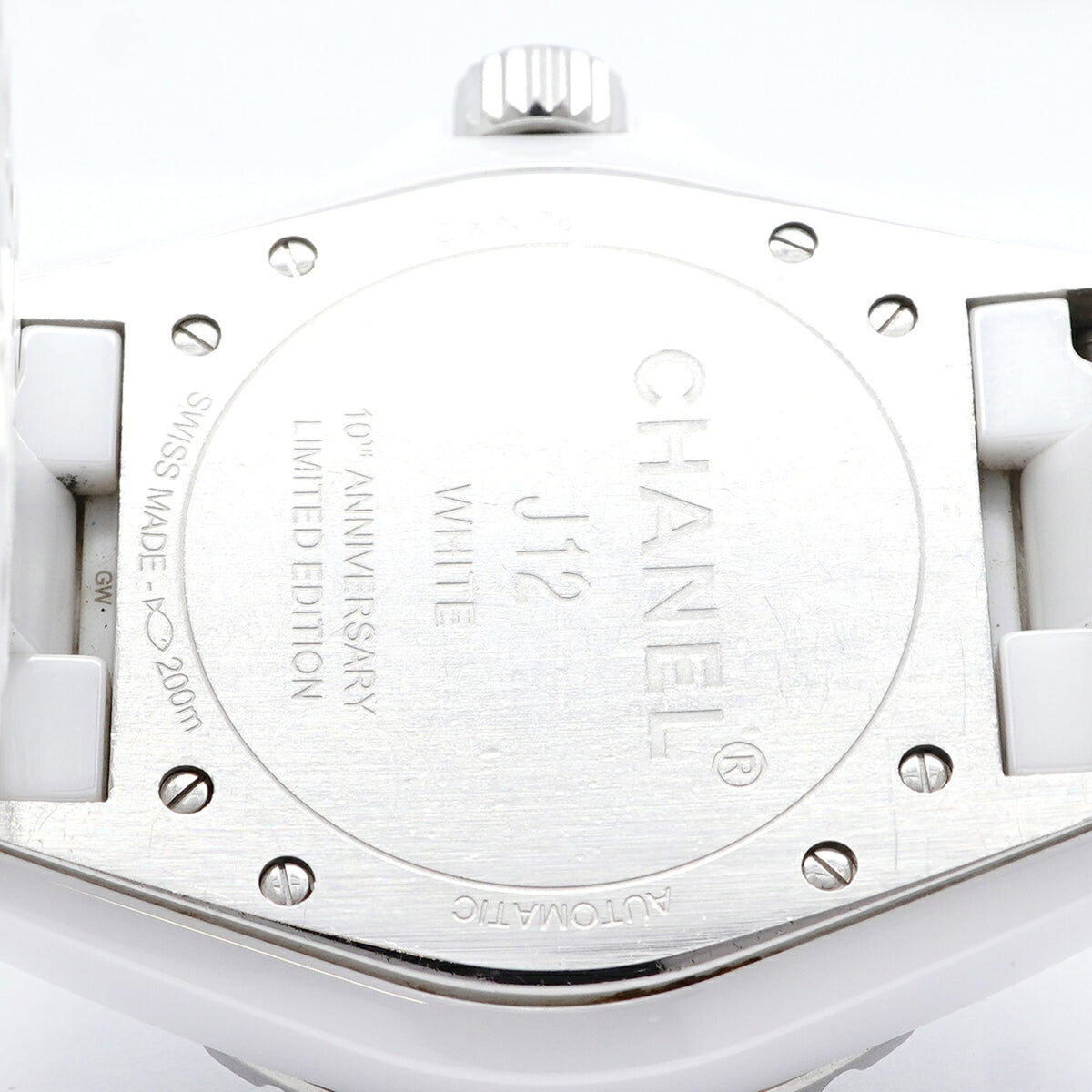 Chanel J12 White Phantom H3443 White Dial 39mm Watch