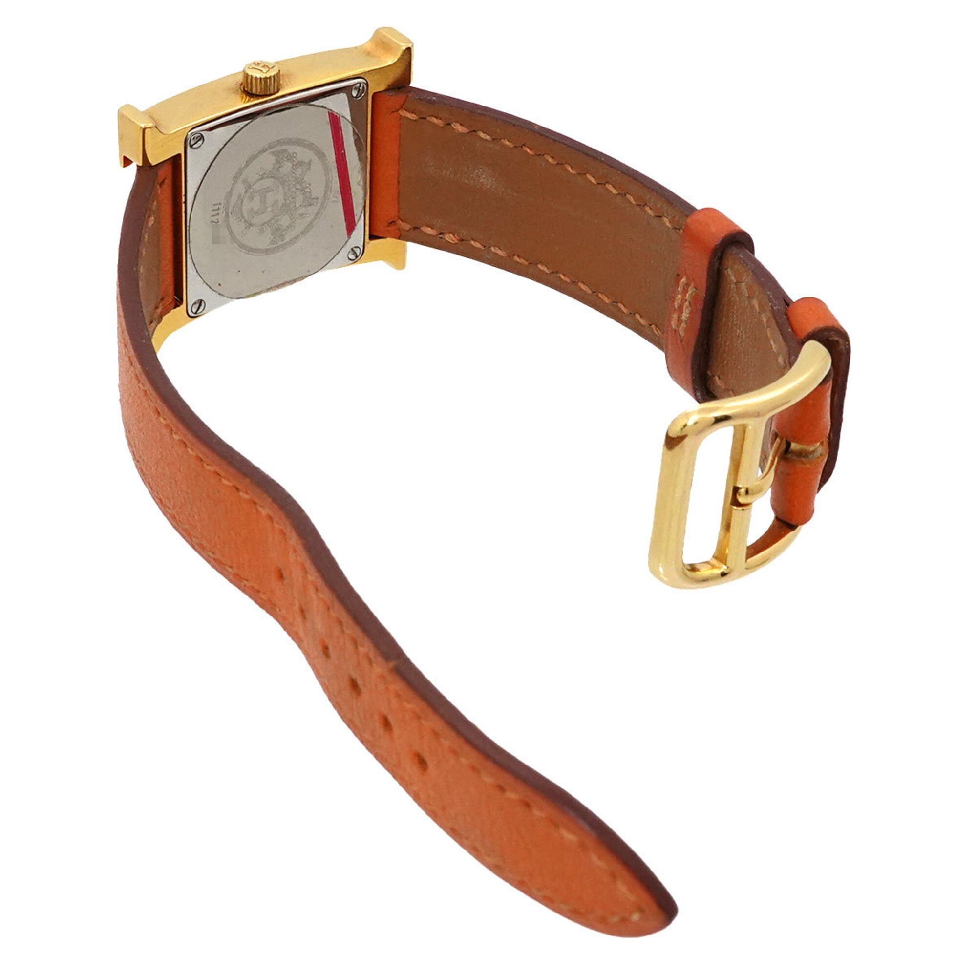 Hermes H- HH1 201 Orange Dial 21mm Watch