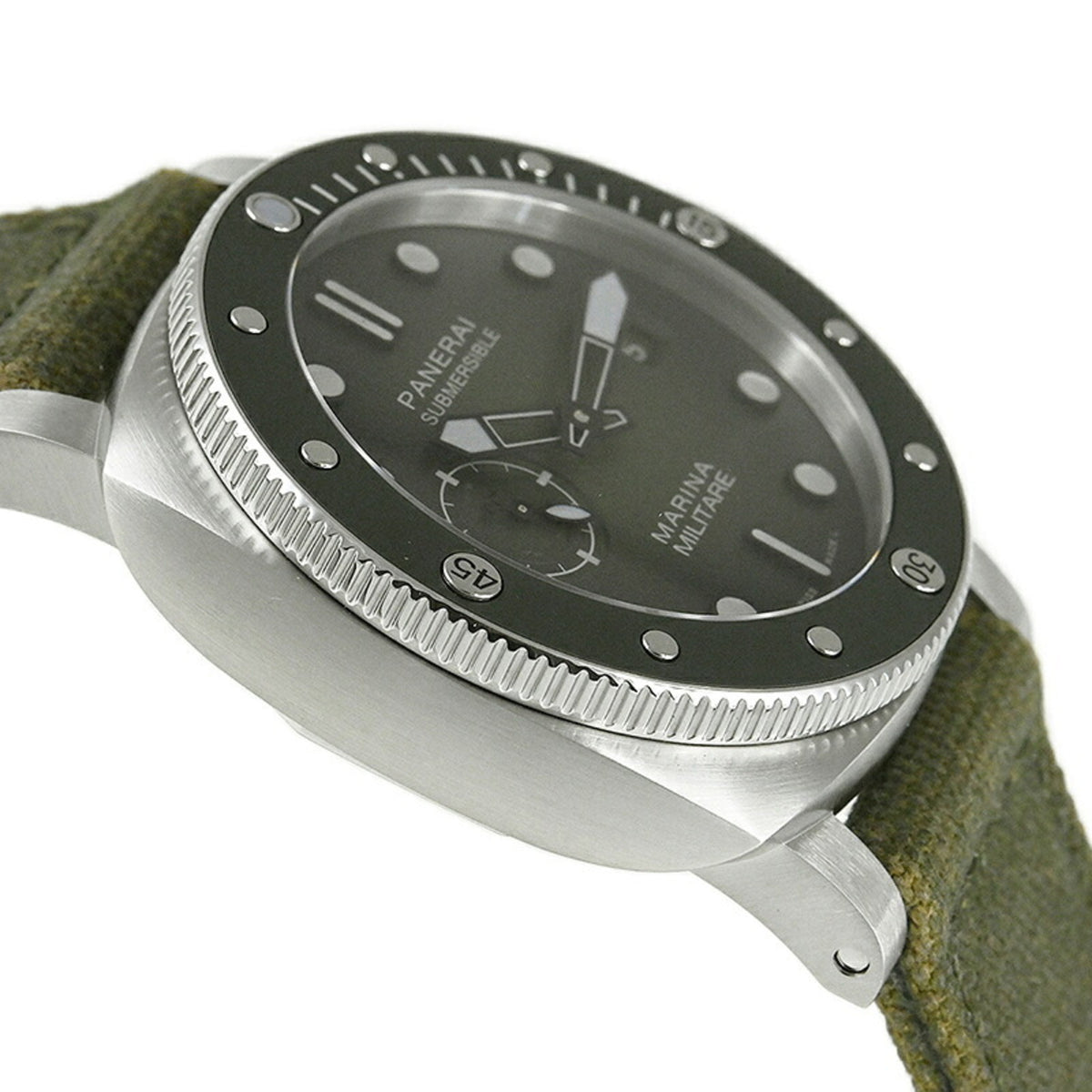 Panerai Submersible Marina Militare PAM01697 Green Dial 44mm Watch