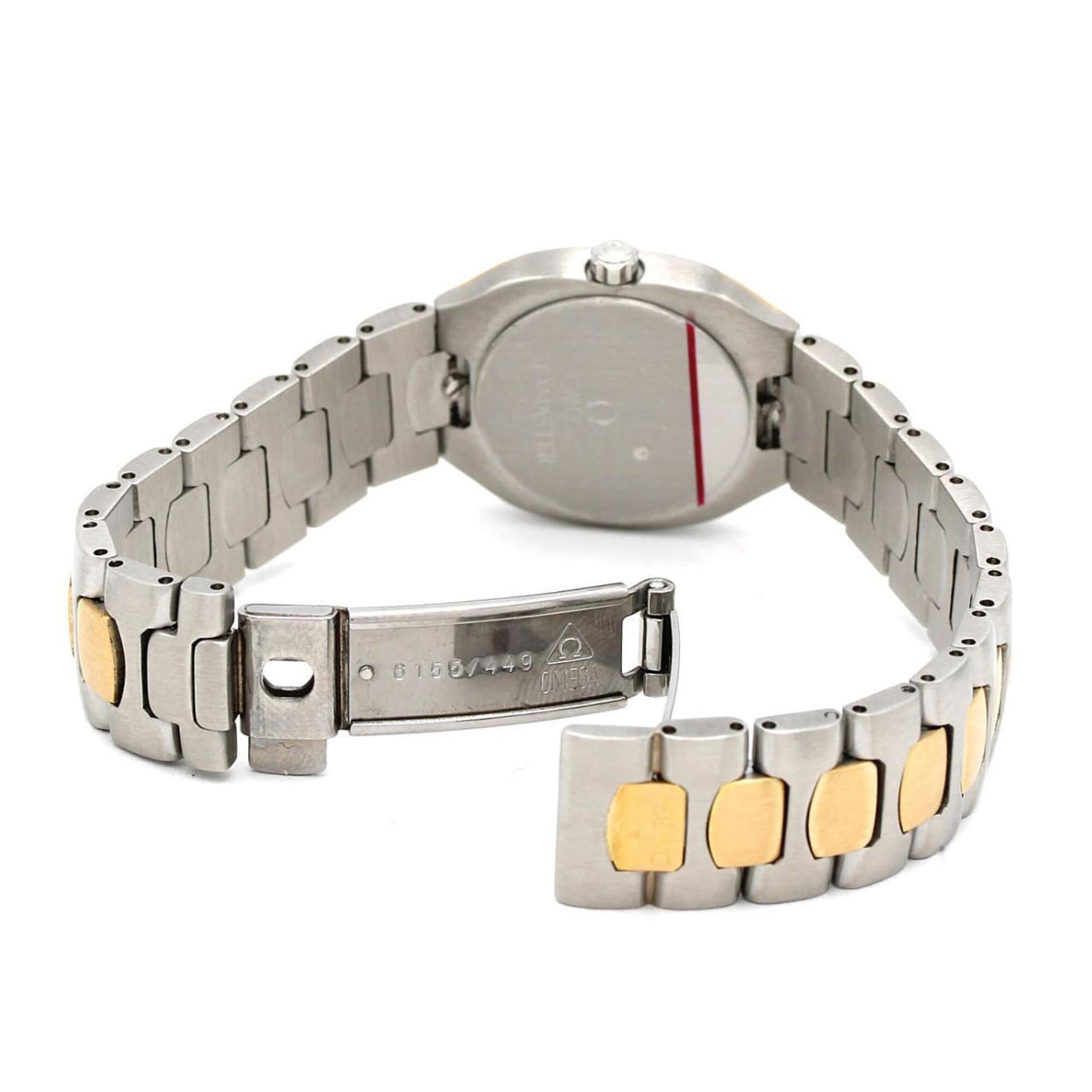 Omega Polaris tweekleurig roestvrij staal x geelgoud quartzhorloge