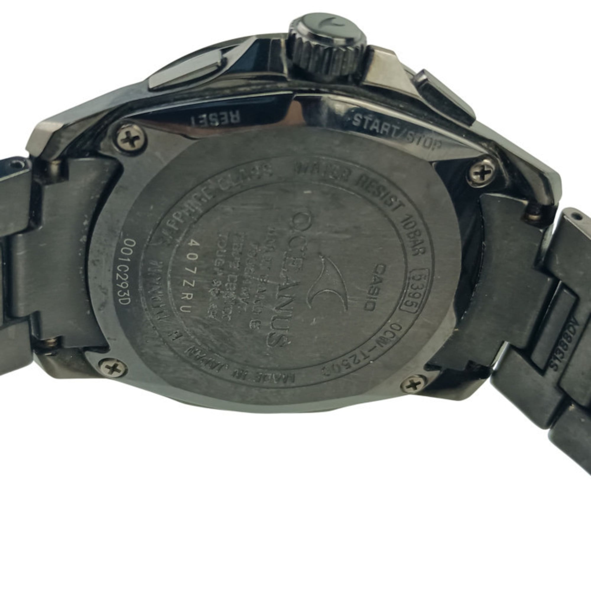 Montre analogique pour homme CASIO Oceanus OCWT2500B1AJF, cadran Noir et boîtier en titane