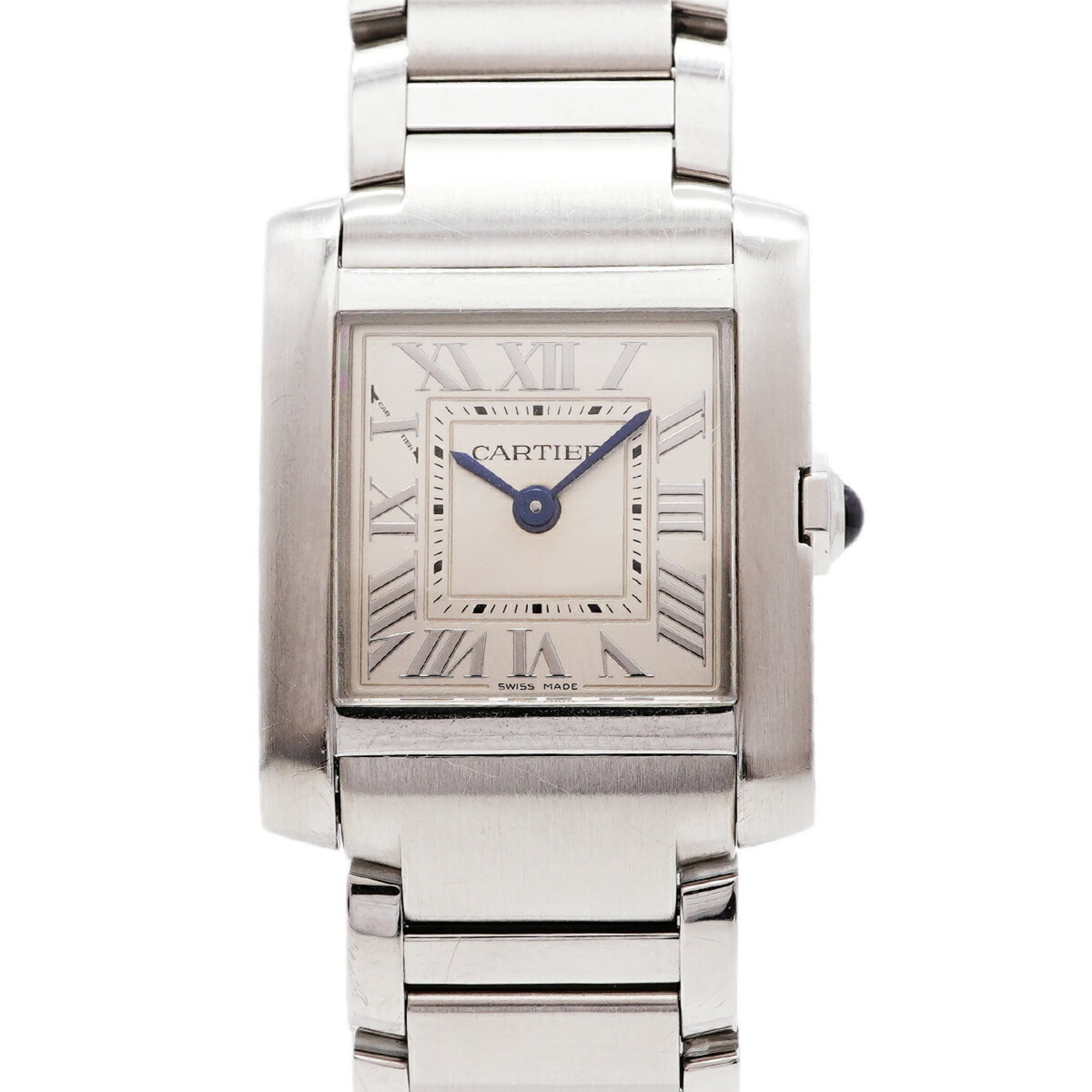 Montre Cartier Tank Française SM WSTA0065, cadran argenté, 21 mm