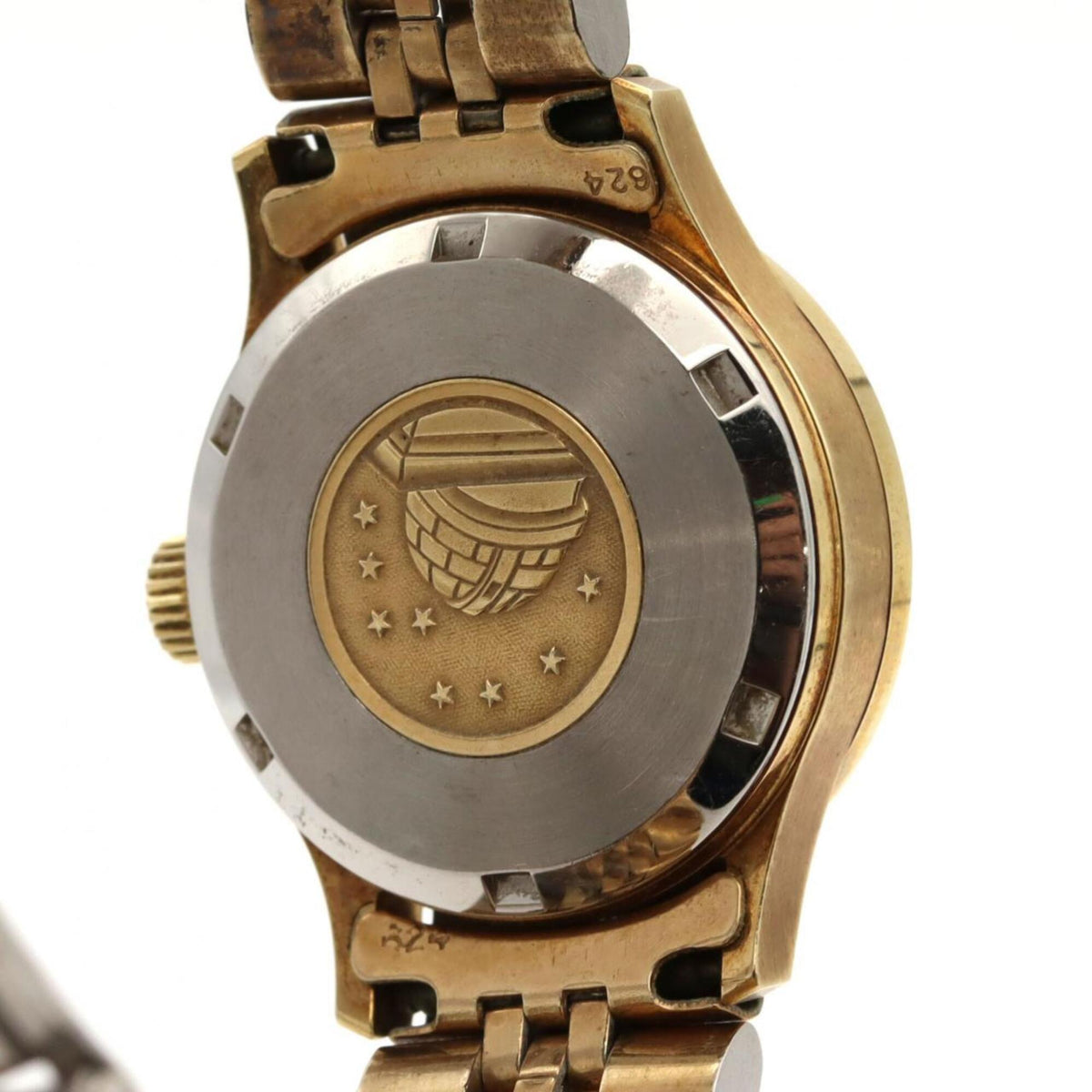 Omega Constellation Chronometer GZl1lio2, goldenes Zifferblatt, 24 mm Uhr