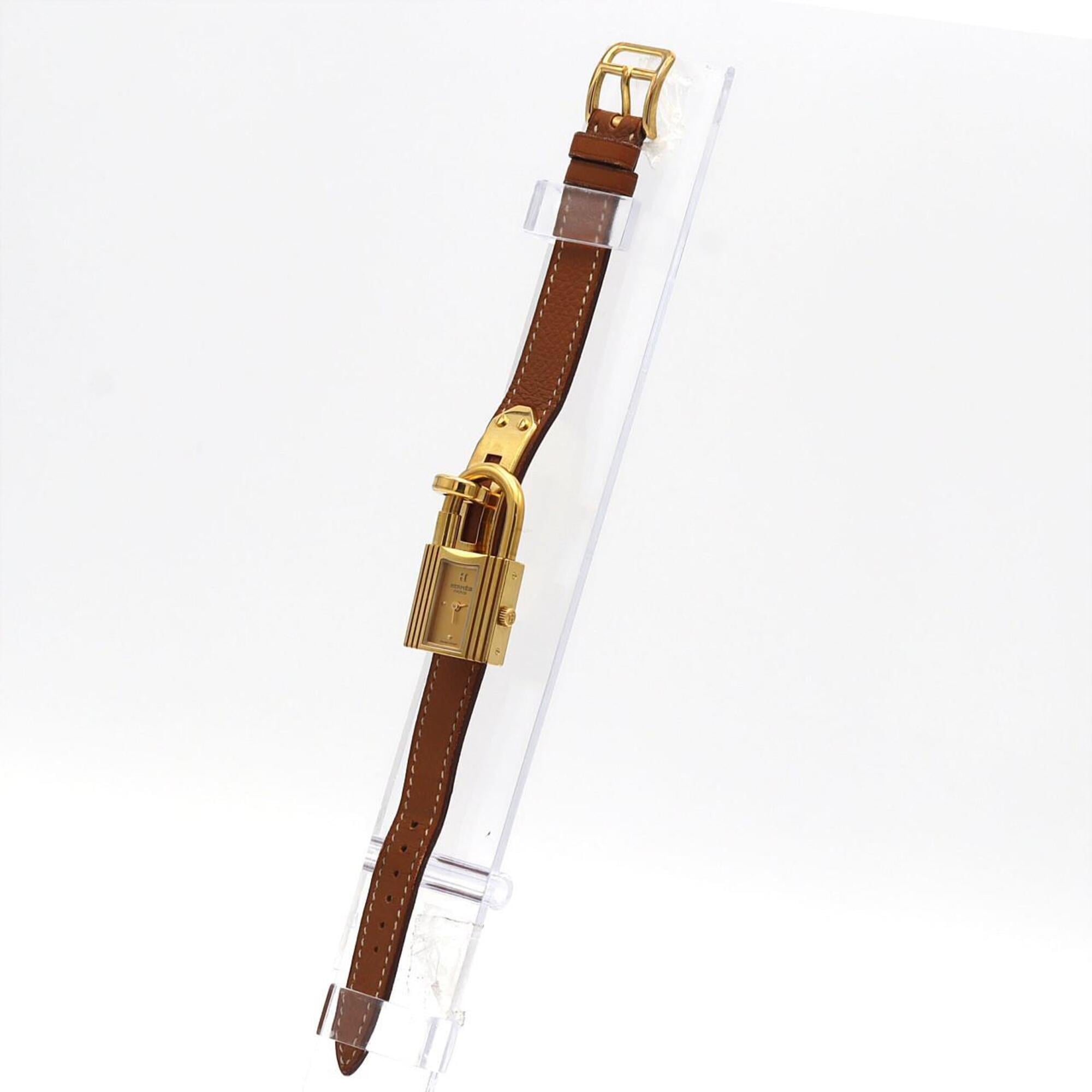 Montre Hermès Kelly à cadran doré, 20 mm