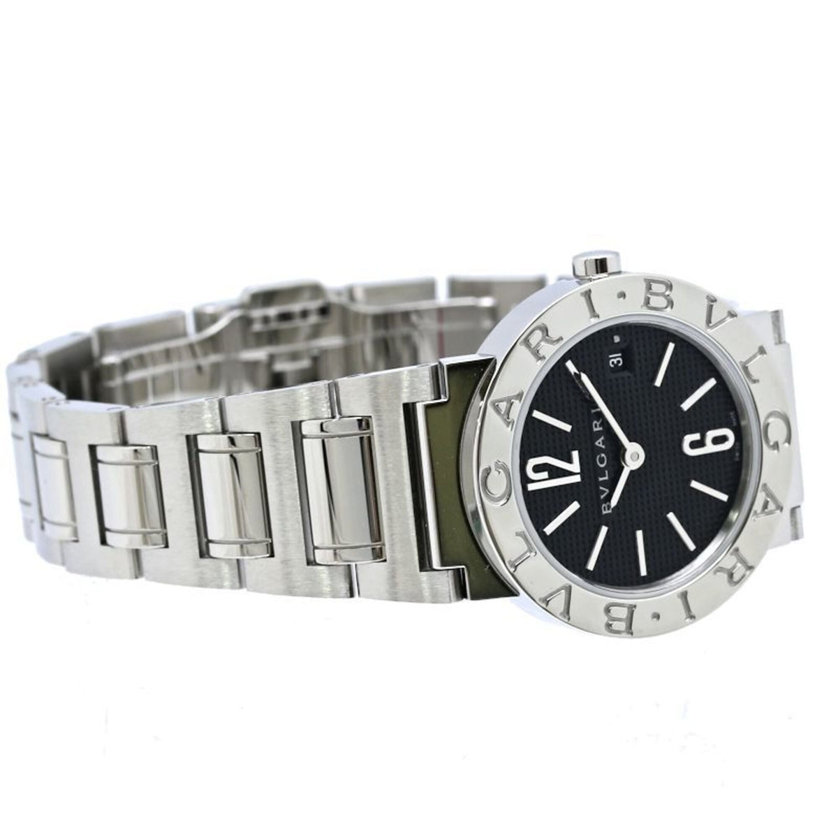 Bvlgari Bulgari BB26BSSD/N BB26S Schwarz Zifferblatt 26 mm Uhr